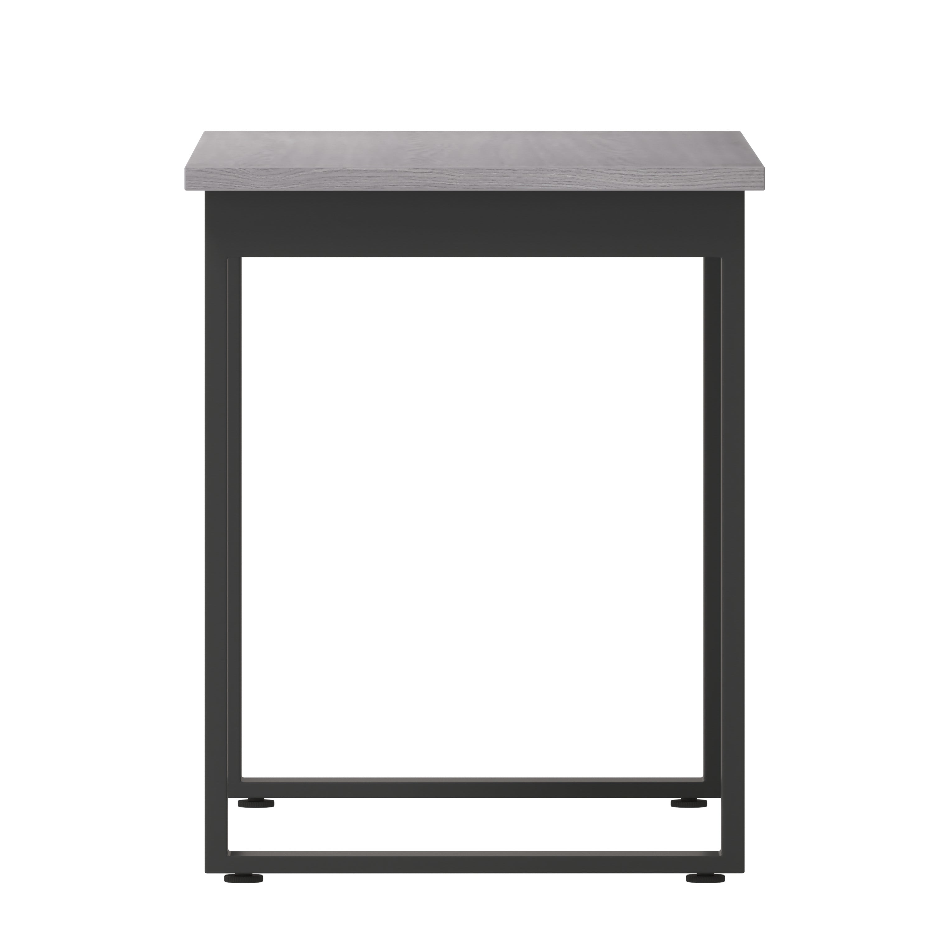 Redmond Commercial 48x24 Conference Table with 1" Thick Double Sided Laminate Table Top with PVC Edging and Heavy Duty U-Frame Steel Base, Gray Oak