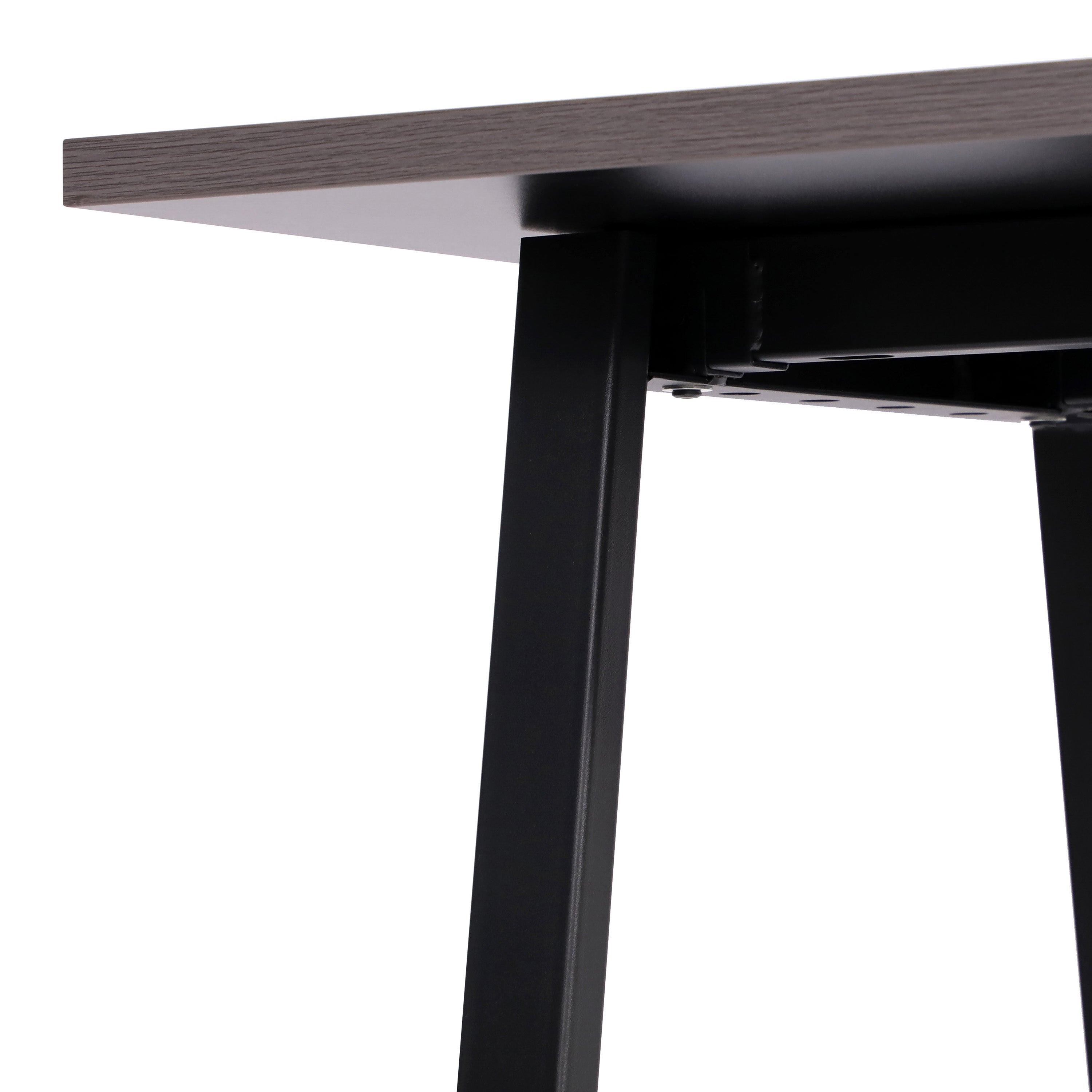 Redmond Commercial 48x30 Conference Table with 1" Thick Double Sided Laminate Table Top with PVC Edging and Heavy Duty A-Frame Steel Base, Gray Oak