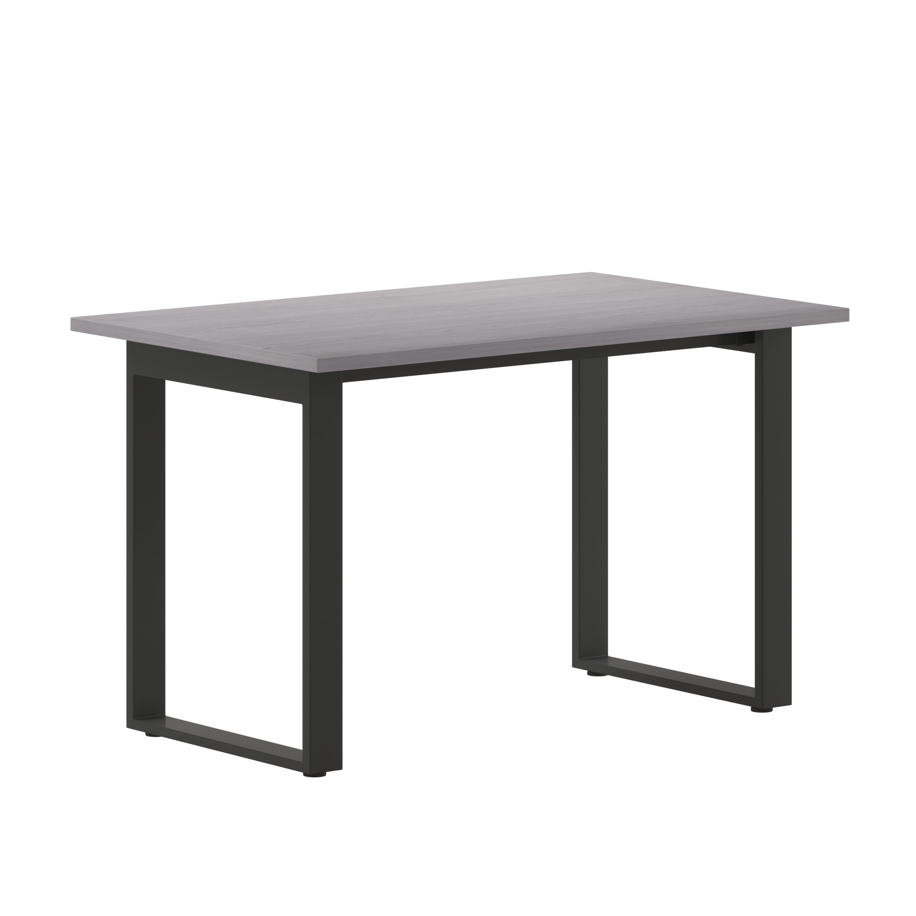Redmond Commercial 48x30 Conference Table with 1" Thick Double Sided Laminate Table Top with PVC Edging and Heavy Duty U-Frame Steel Base, Gray Oak