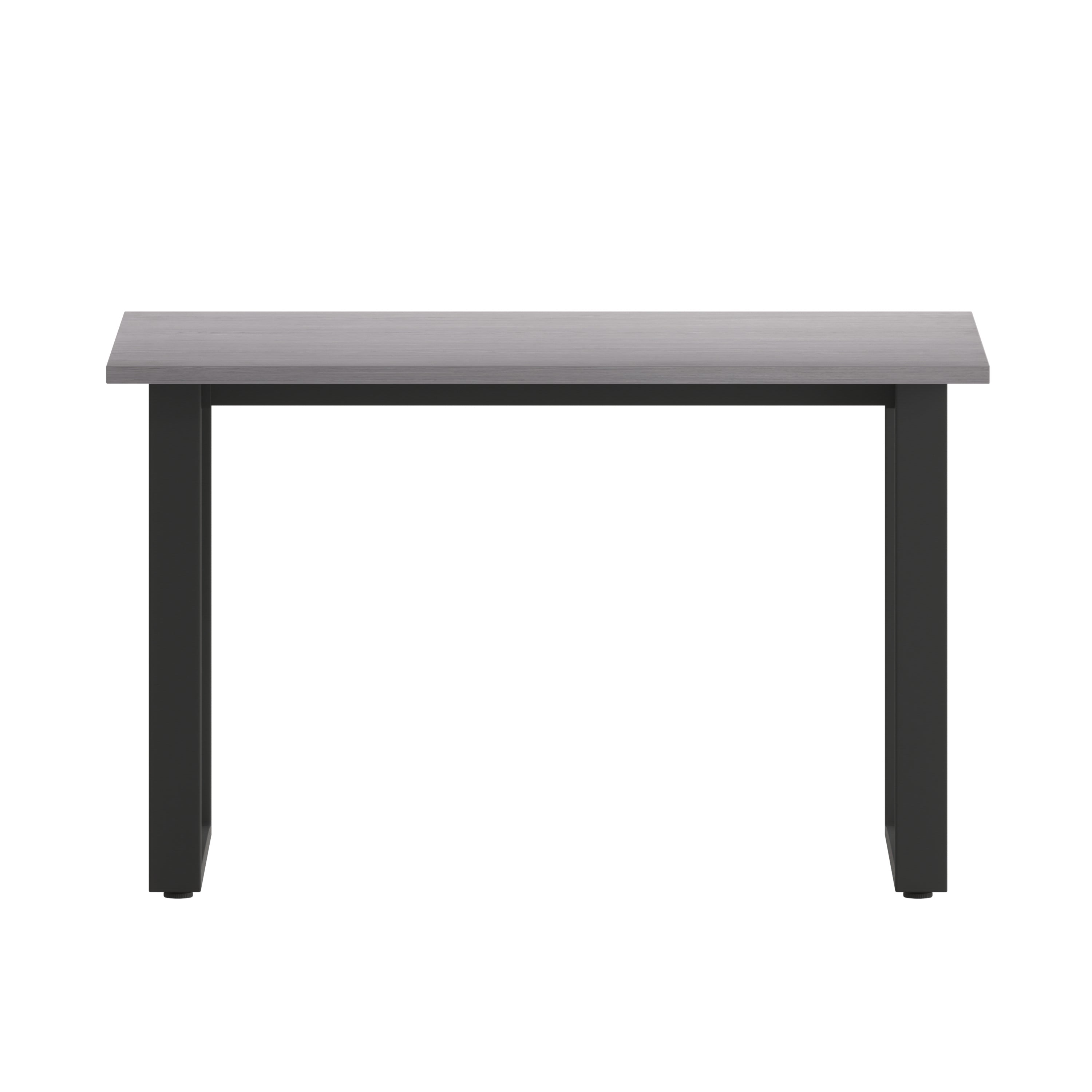 Redmond Commercial 48x30 Conference Table with 1" Thick Double Sided Laminate Table Top with PVC Edging and Heavy Duty U-Frame Steel Base, Gray Oak
