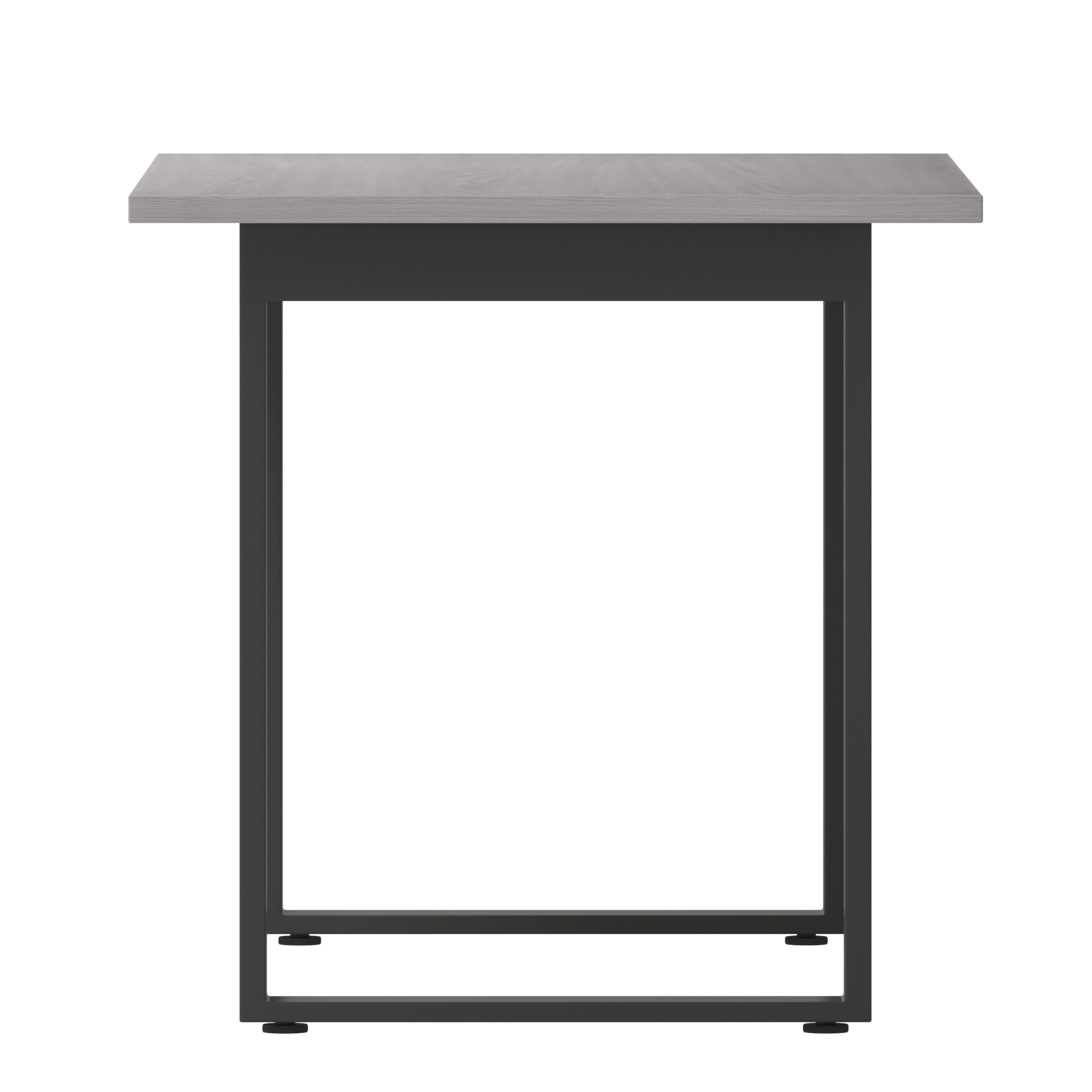 Redmond Commercial 48x30 Conference Table with 1" Thick Double Sided Laminate Table Top with PVC Edging and Heavy Duty U-Frame Steel Base, Gray Oak