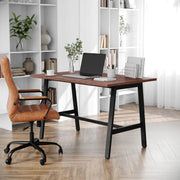 Redmond Commercial 48x30 Conference Table with 1" Thick Double Sided Laminate Table Top with PVC Edging and Heavy Duty A-Frame Steel Base, Walnut