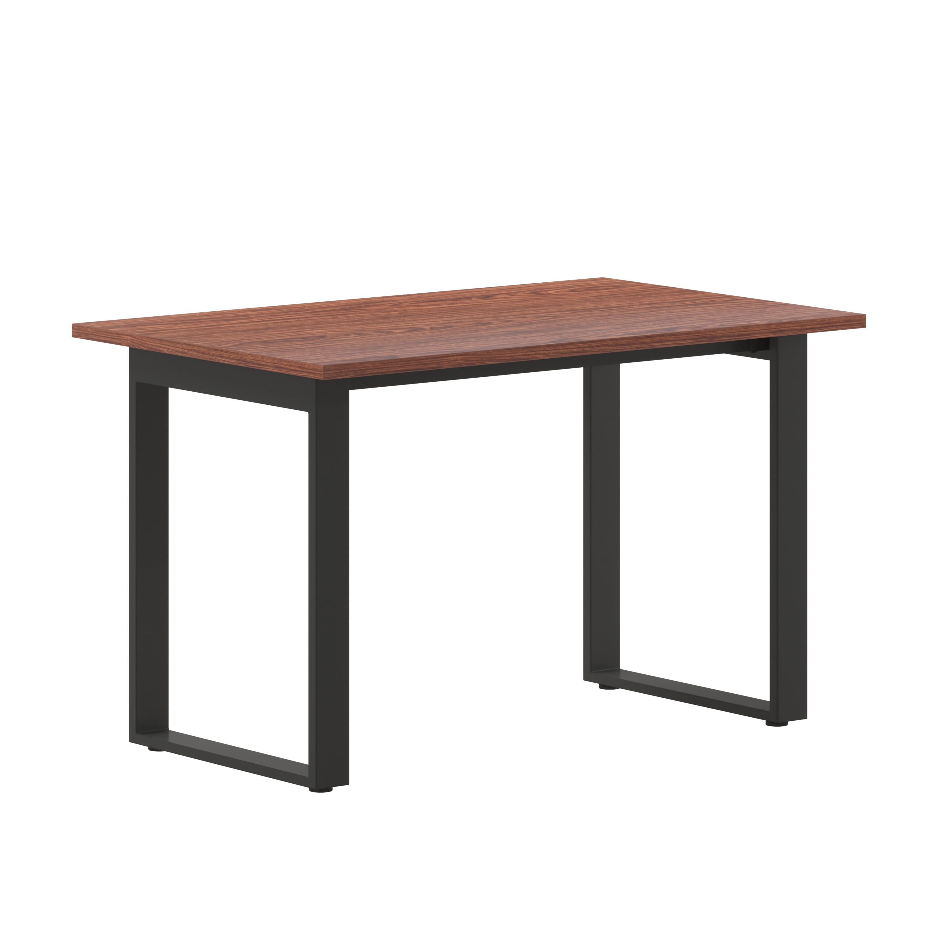 Redmond Commercial 48x30 Conference Table with 1" Thick Double Sided Laminate Table Top with PVC Edging and Heavy Duty U-Frame Steel Base, Walnut