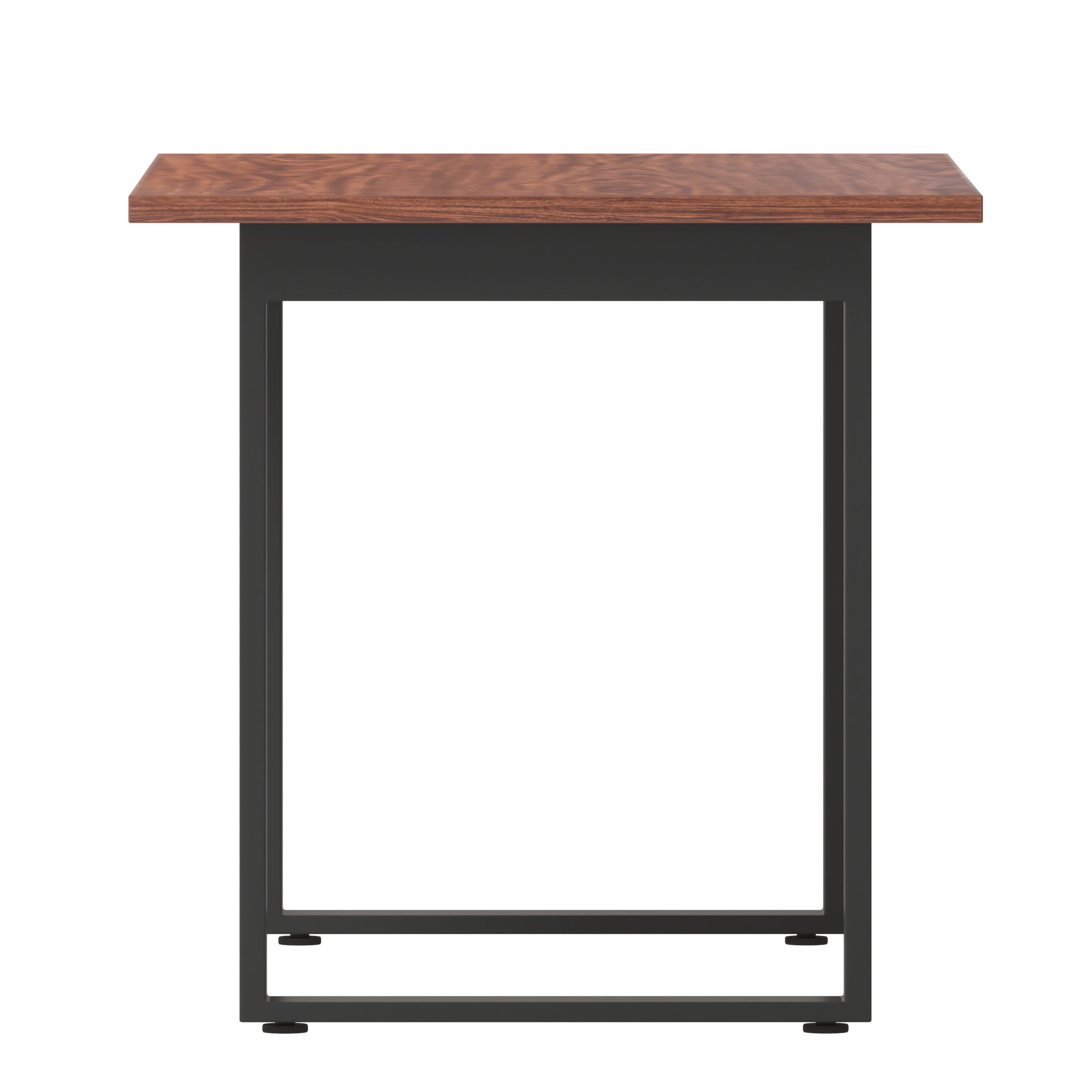 Redmond Commercial 48x30 Conference Table with 1" Thick Double Sided Laminate Table Top with PVC Edging and Heavy Duty U-Frame Steel Base, Walnut
