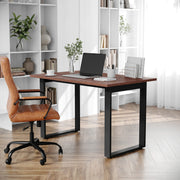 Redmond Commercial 48x30 Conference Table with 1" Thick Double Sided Laminate Table Top with PVC Edging and Heavy Duty U-Frame Steel Base, Walnut