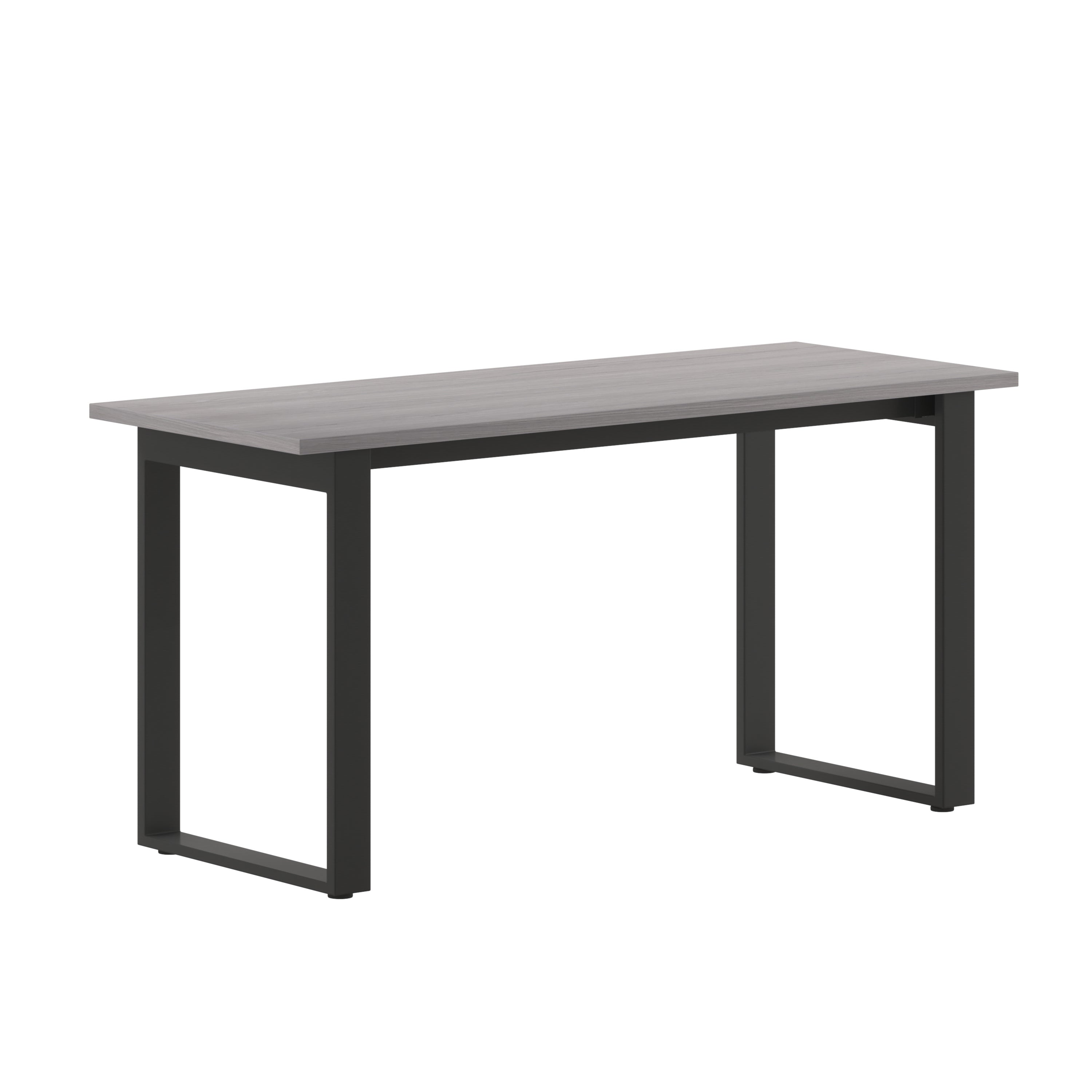 Redmond Commercial 60x24 Conference Table with 1" Thick Double Sided Laminate Table Top with PVC Edging and Heavy Duty U-Frame Steel Base, Gray Oak