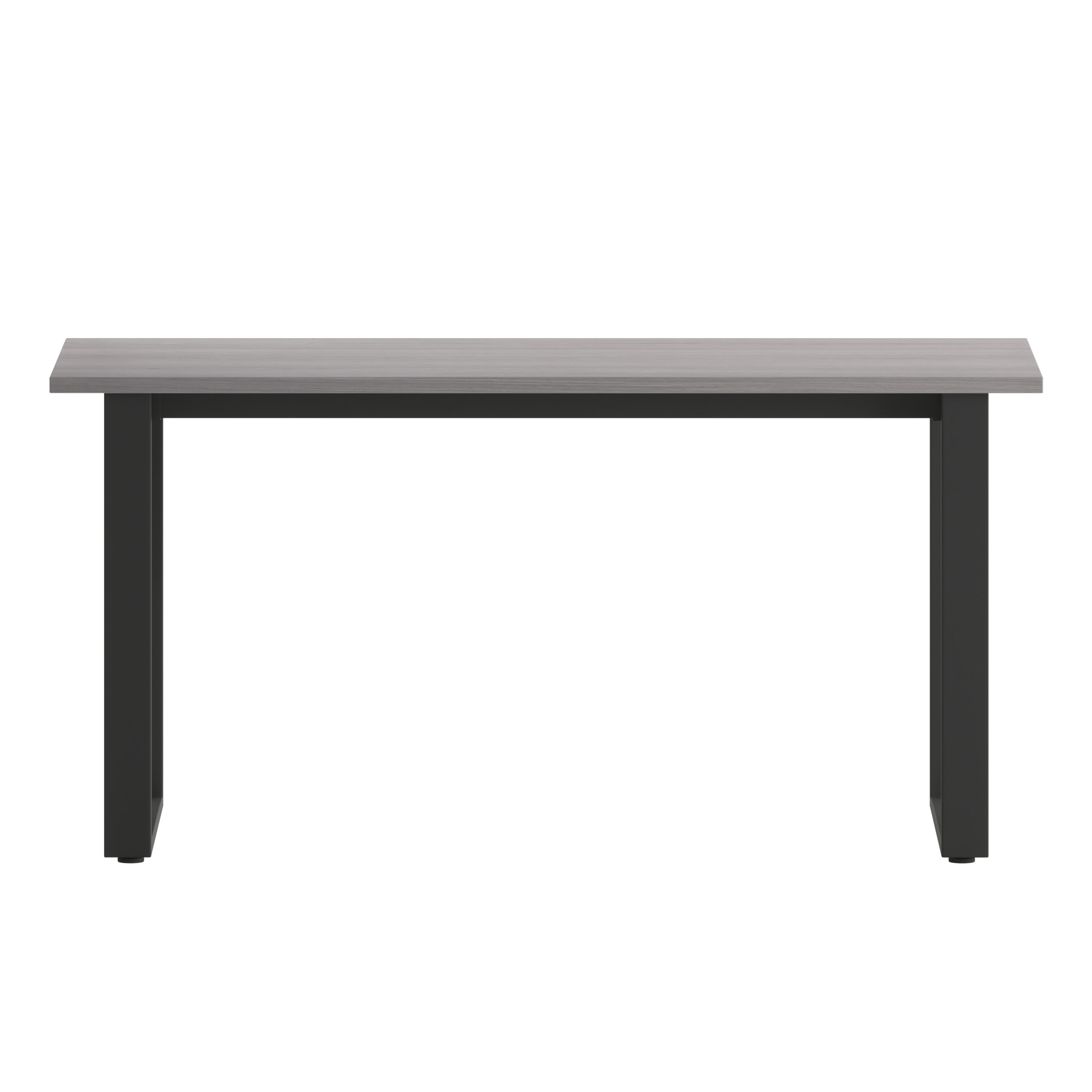 Redmond Commercial 60x24 Conference Table with 1" Thick Double Sided Laminate Table Top with PVC Edging and Heavy Duty U-Frame Steel Base, Gray Oak