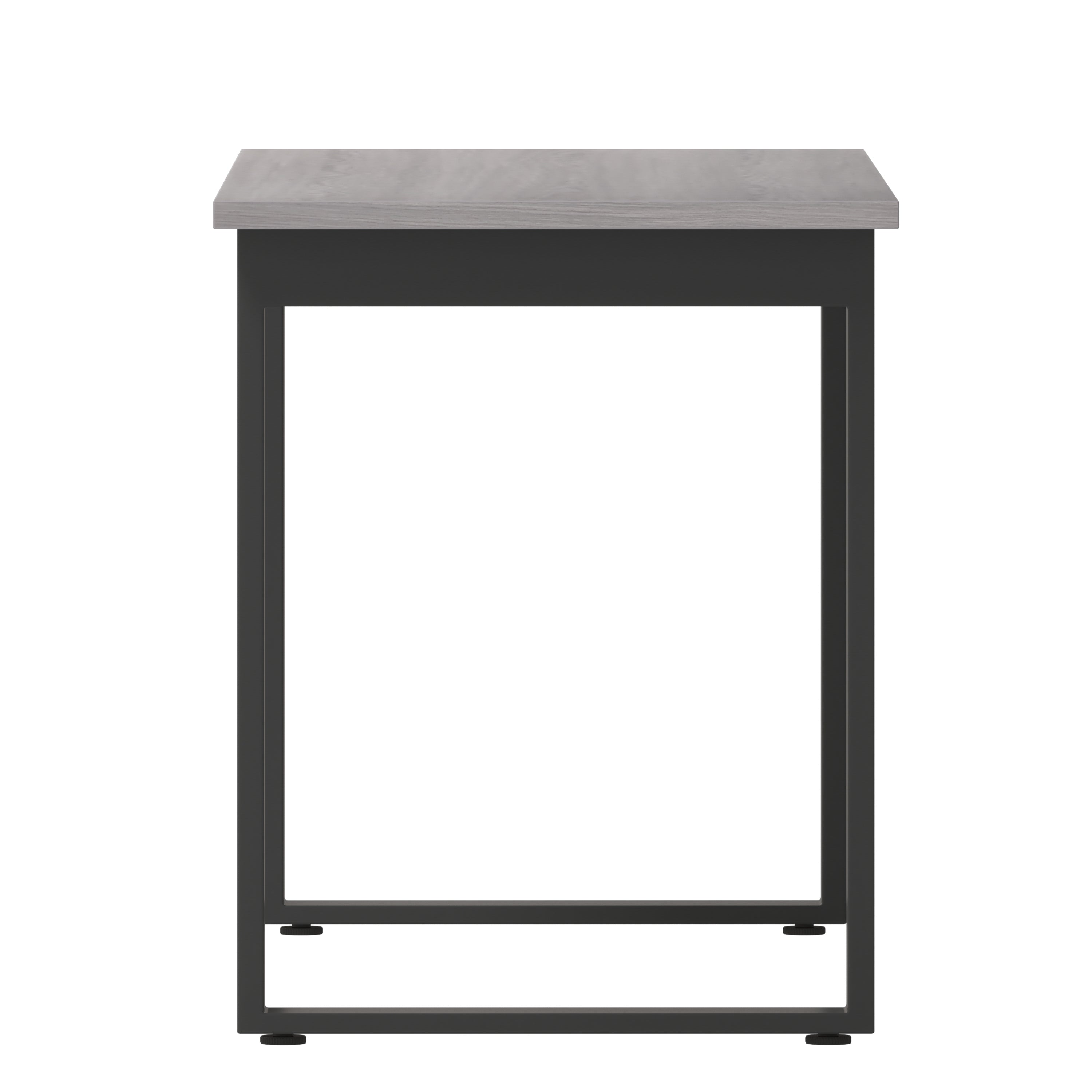 Redmond Commercial 60x24 Conference Table with 1" Thick Double Sided Laminate Table Top with PVC Edging and Heavy Duty U-Frame Steel Base, Gray Oak