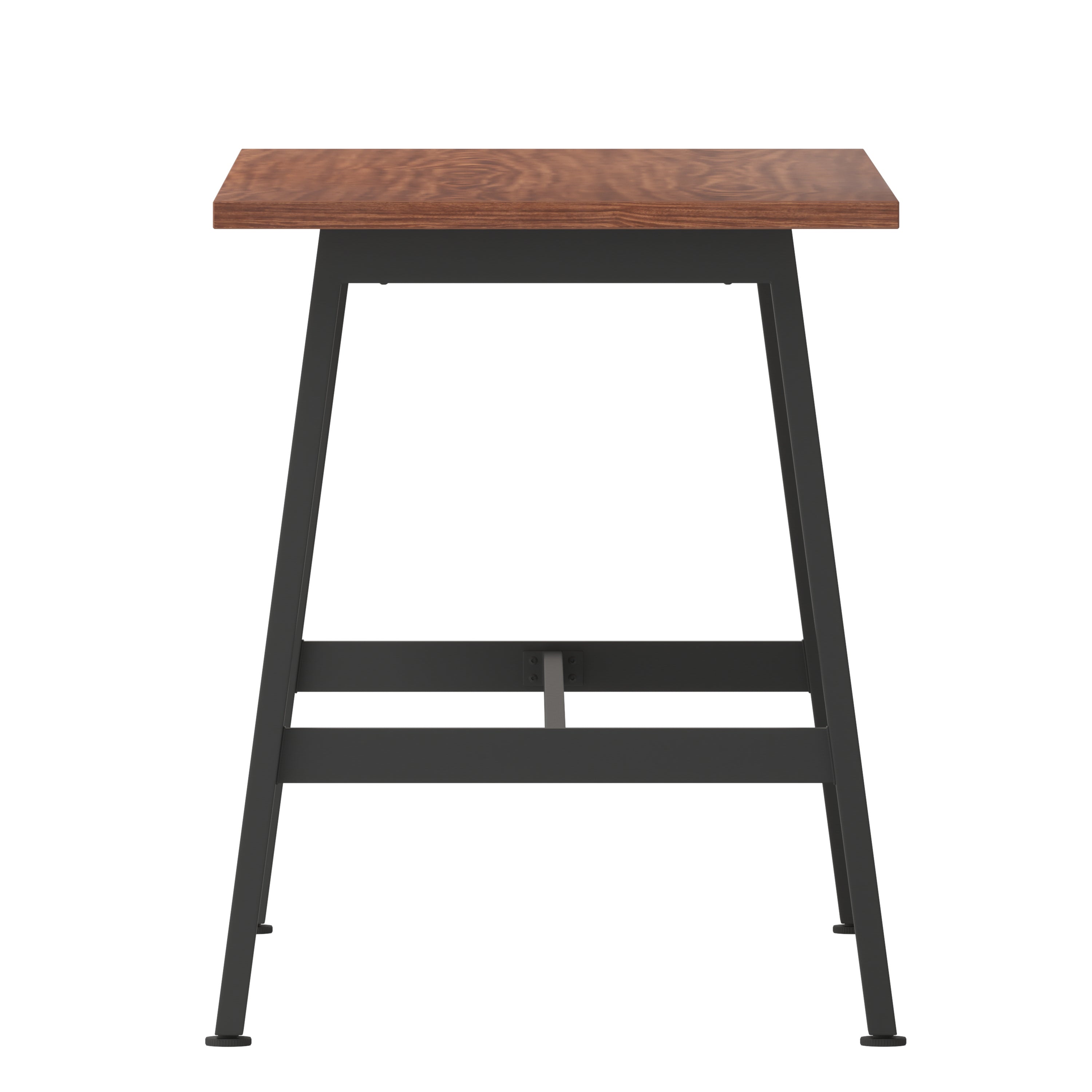 Redmond Commercial 60x24 Conference Table with 1" Thick Double Sided Laminate Table Top with PVC Edging and Heavy Duty A-Frame Steel Base, Walnut