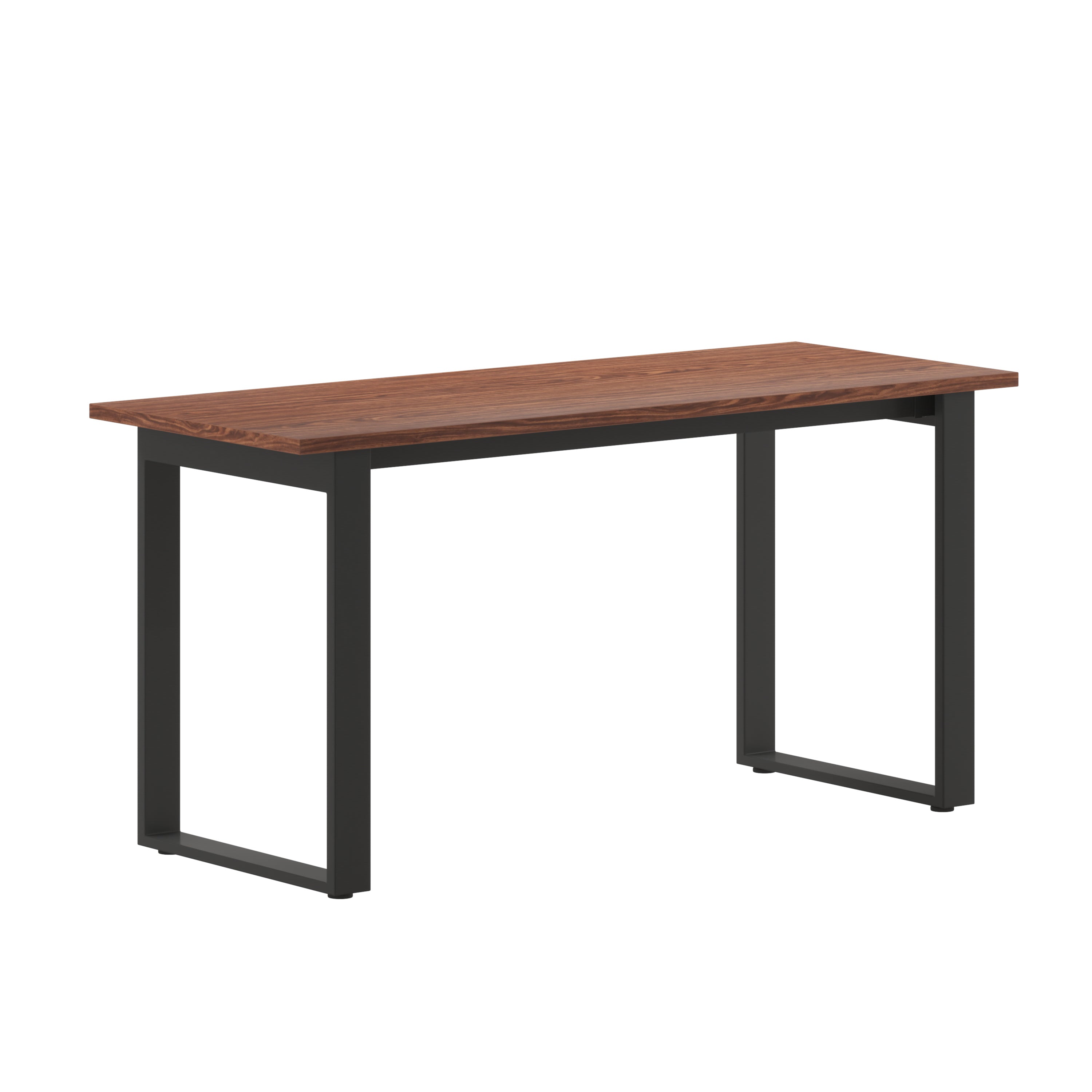 Redmond Commercial 60x24 Conference Table with 1" Thick Double Sided Laminate Table Top with PVC Edging and Heavy Duty U-Frame Steel Base, Walnut