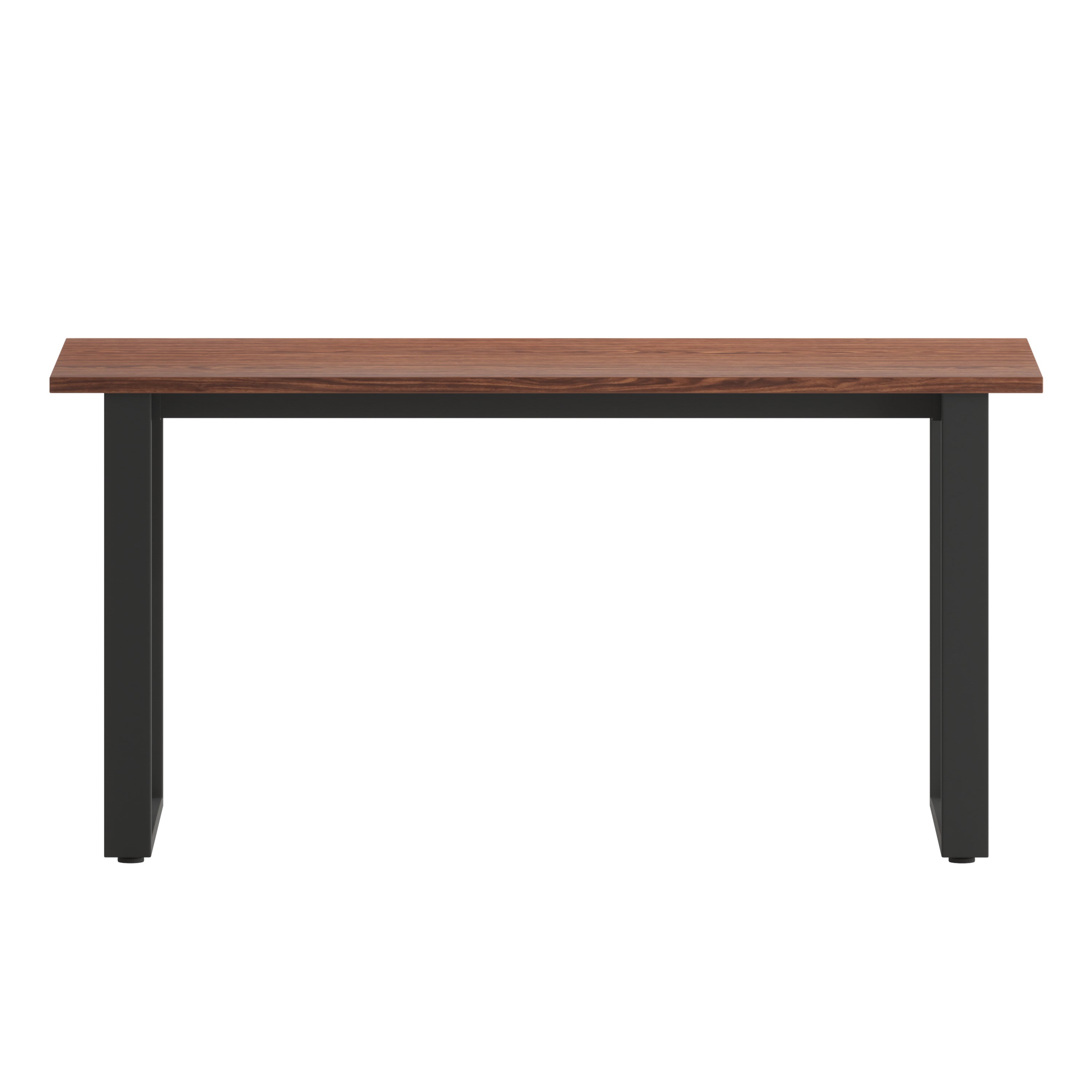 Redmond Commercial 60x24 Conference Table with 1" Thick Double Sided Laminate Table Top with PVC Edging and Heavy Duty U-Frame Steel Base, Walnut