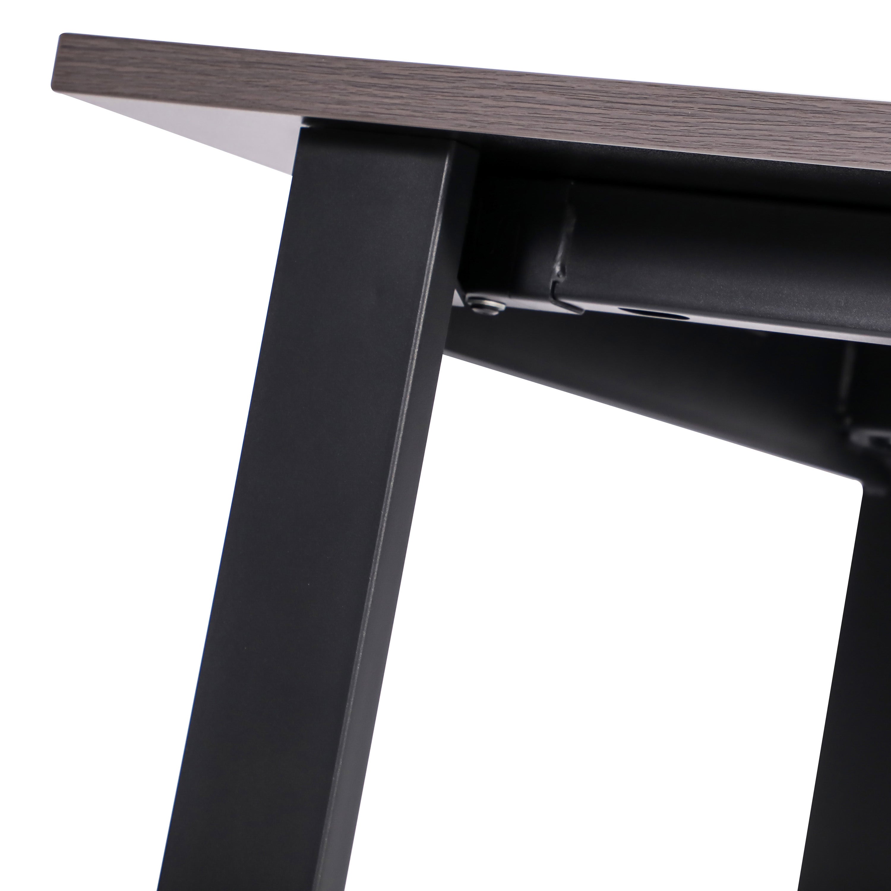 Redmond Commercial 60x30 Conference Table with 1" Thick Double Sided Laminate Table Top with PVC Edging and Heavy Duty A-Frame Steel Base, Gray Oak