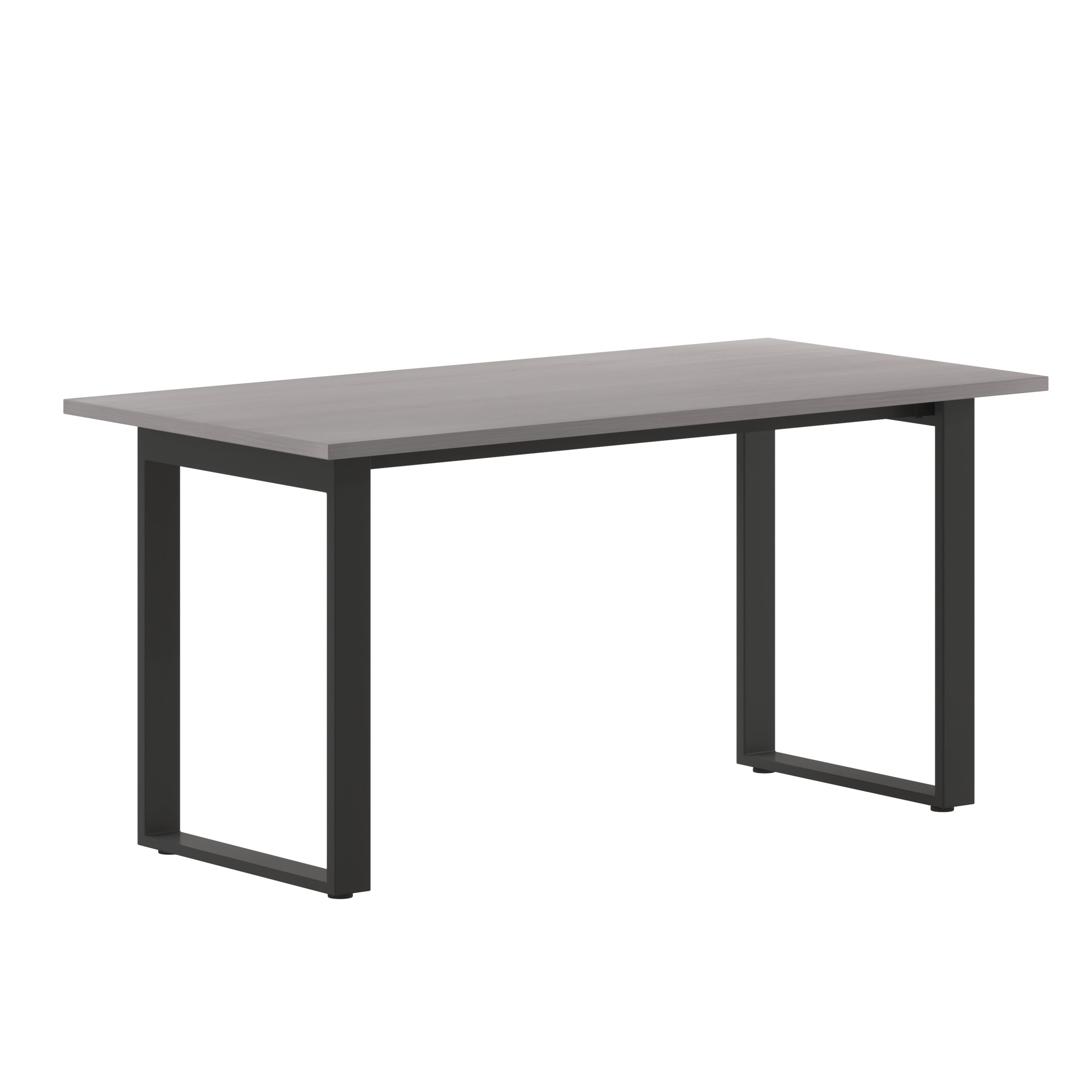 Redmond Commercial 60x30 Conference Table with 1" Thick Double Sided Laminate Table Top with PVC Edging and Heavy Duty U-Frame Steel Base, Gray Oak