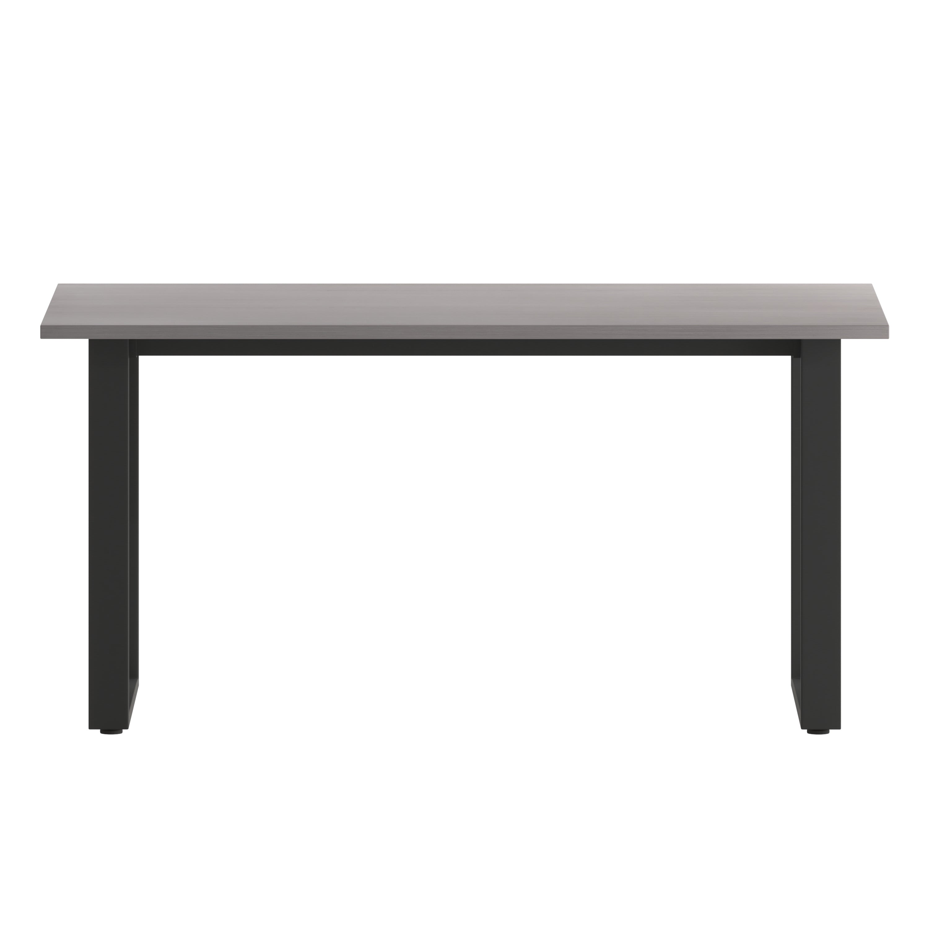 Redmond Commercial 60x30 Conference Table with 1" Thick Double Sided Laminate Table Top with PVC Edging and Heavy Duty U-Frame Steel Base, Gray Oak
