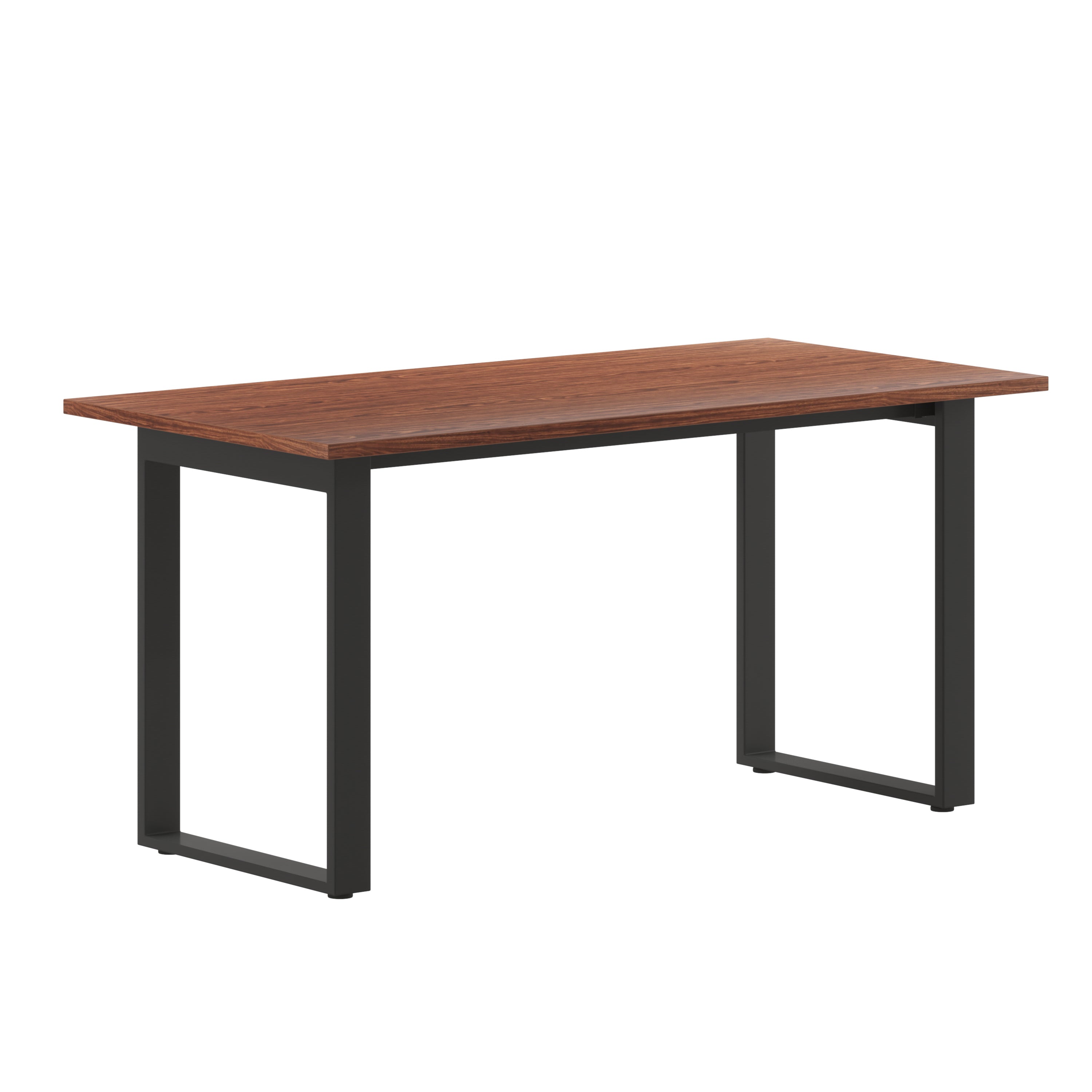 Redmond Commercial 60x30 Conference Table with 1" Thick Double Sided Laminate Table Top with PVC Edging and Heavy Duty U-Frame Steel Base, Walnut