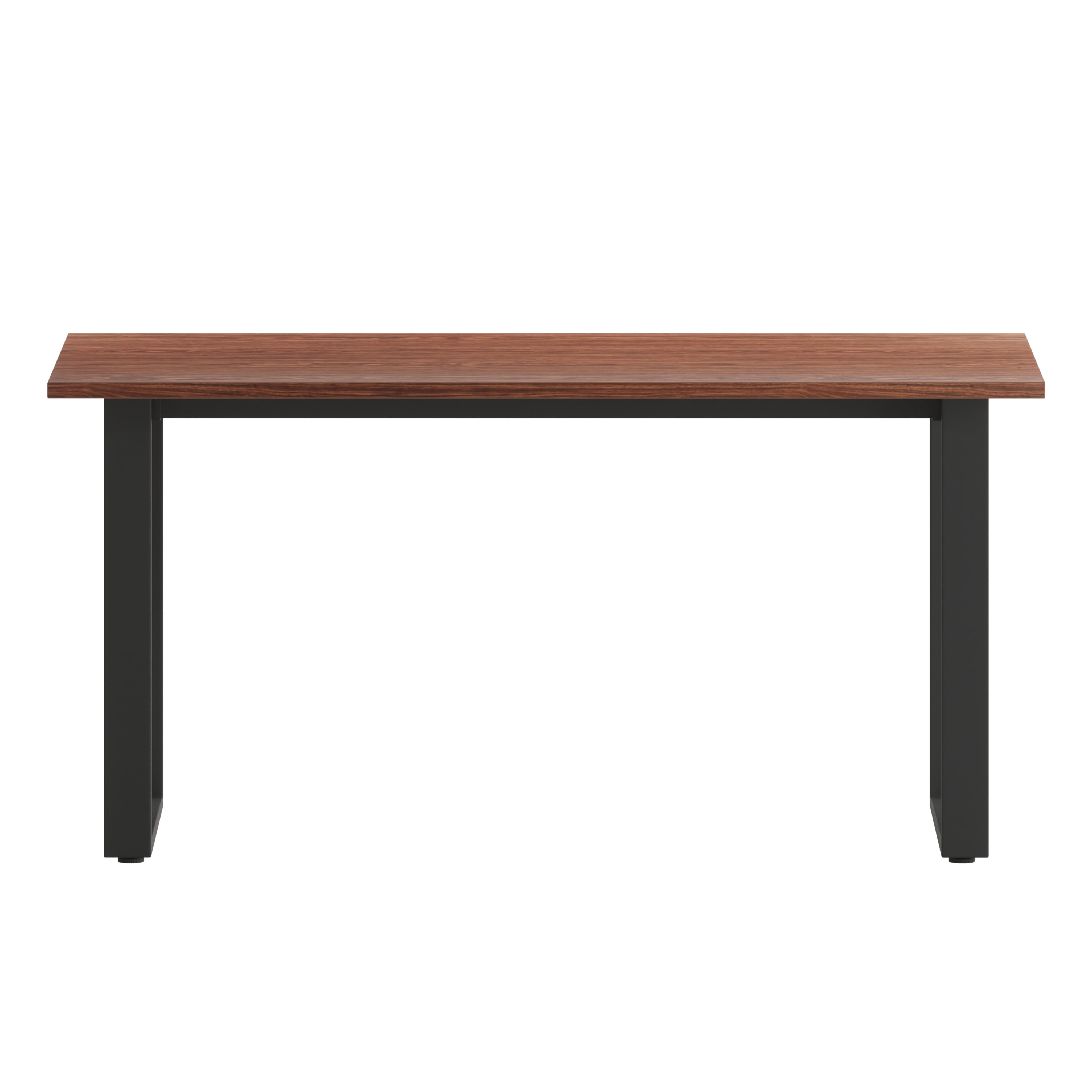 Redmond Commercial 60x30 Conference Table with 1" Thick Double Sided Laminate Table Top with PVC Edging and Heavy Duty U-Frame Steel Base, Walnut