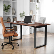 Redmond Commercial 60x30 Conference Table with 1" Thick Double Sided Laminate Table Top with PVC Edging and Heavy Duty U-Frame Steel Base, Walnut