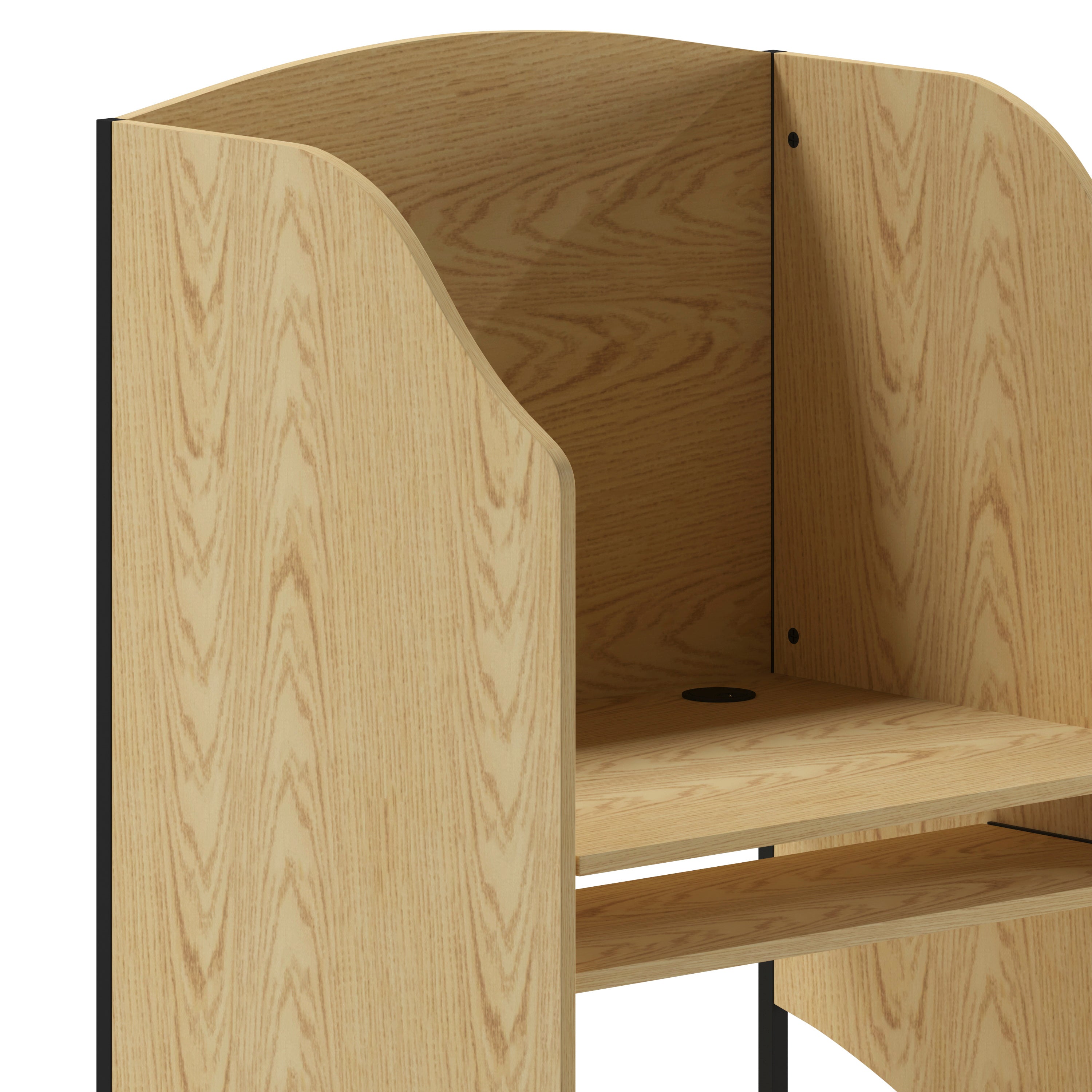 Kevin Starter Study Carrel in Oak Finish