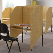 Kevin Starter Study Carrel in Oak Finish