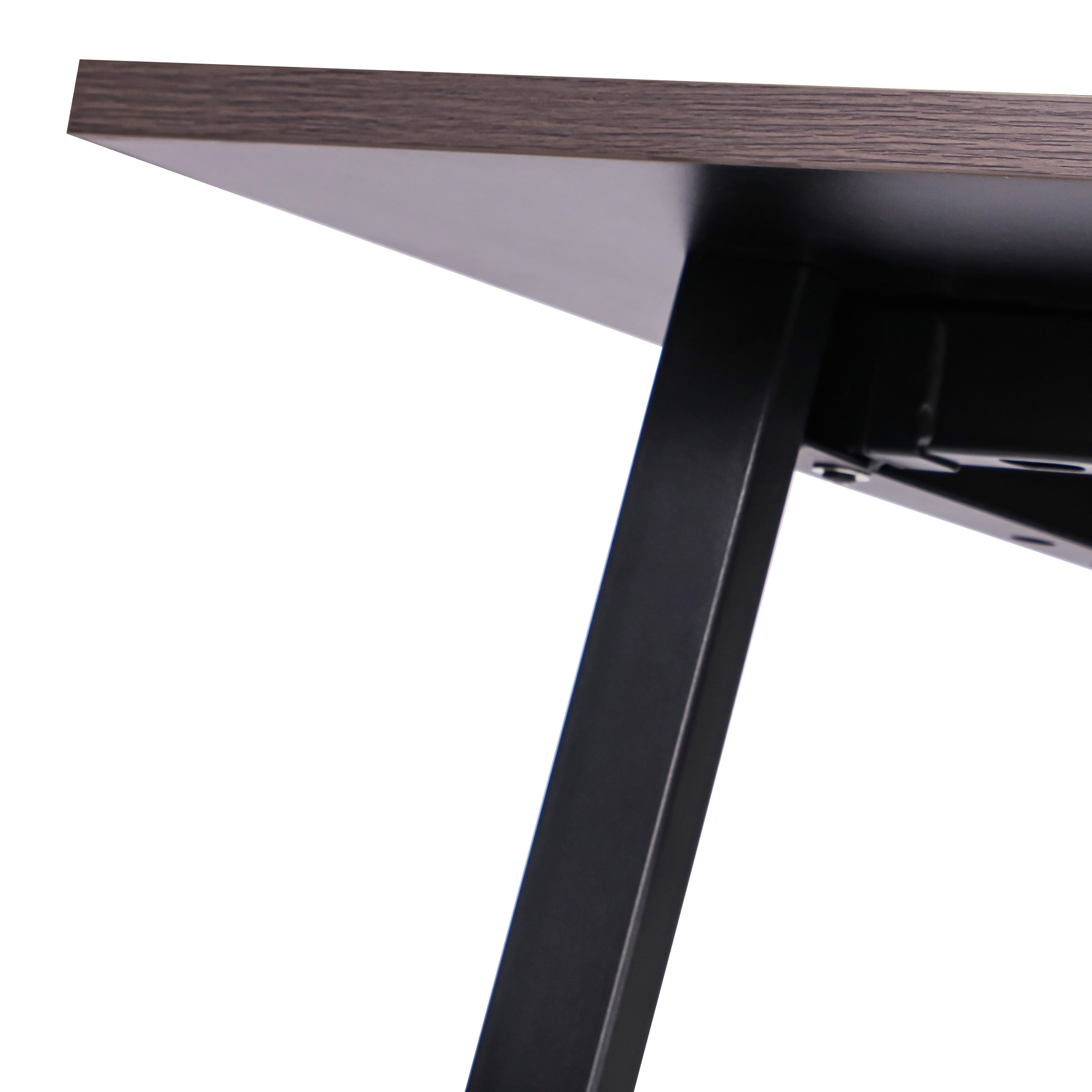 Redmond Commercial 72x36 Conference Table with 1" Thick Double Sided Laminate Table Top with PVC Edging and Heavy Duty A-Frame Steel Base, Gray Oak
