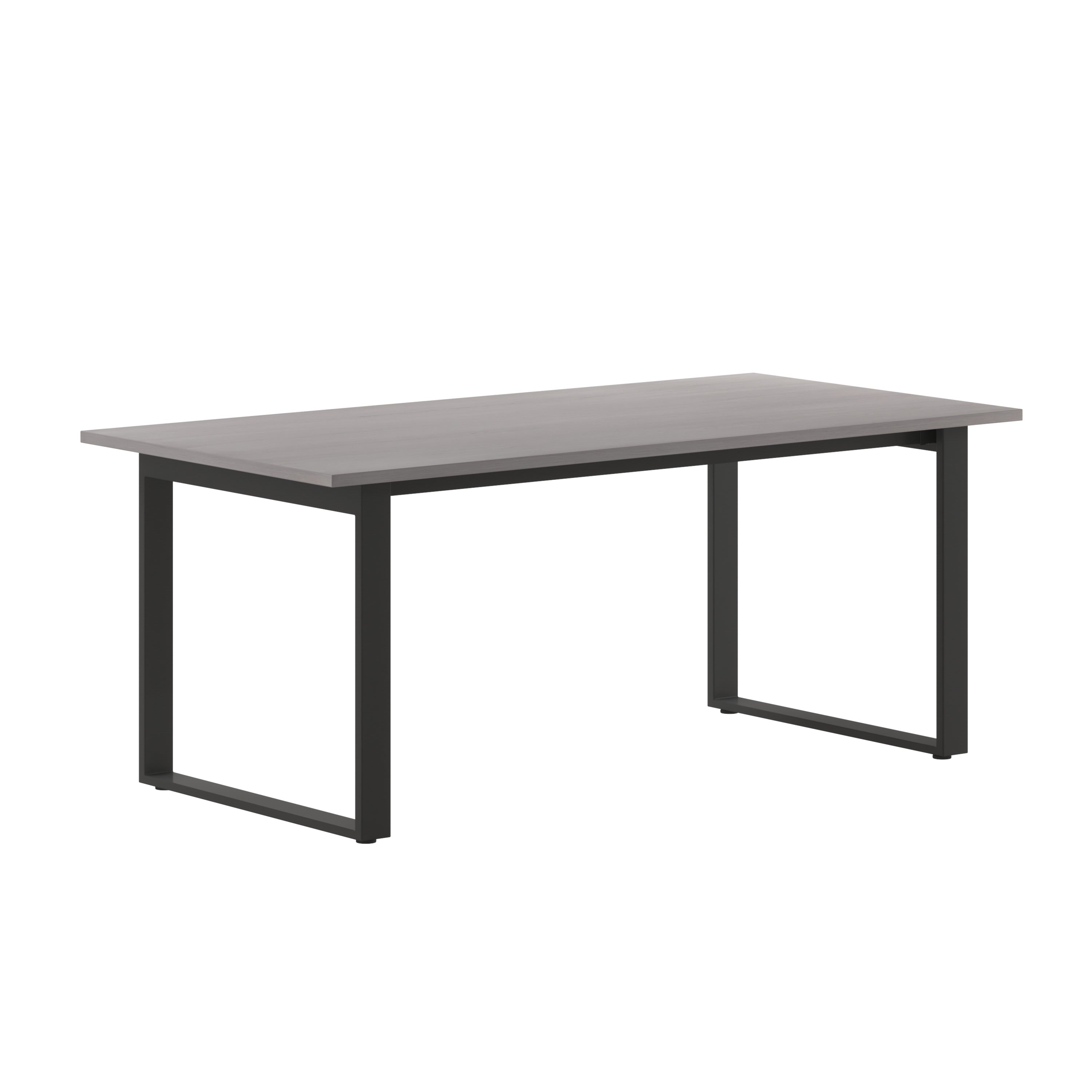 Redmond Commercial 72x36 Conference Table with 1" Thick Double Sided Laminate Table Top with PVC Edging and Heavy Duty U-Frame Steel Base, Gray Oak