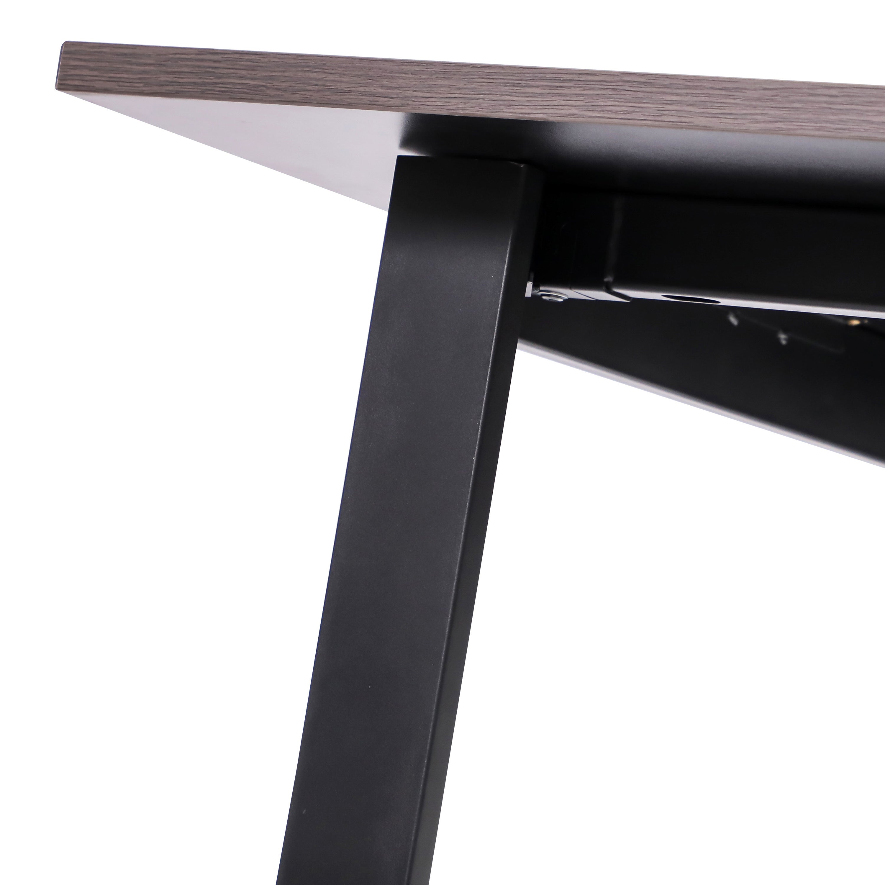 Redmond Commercial 72x36 Conference Table with 1" Thick Double Sided Laminate Table Top with PVC Edging and Heavy Duty U-Frame Steel Base, Gray Oak