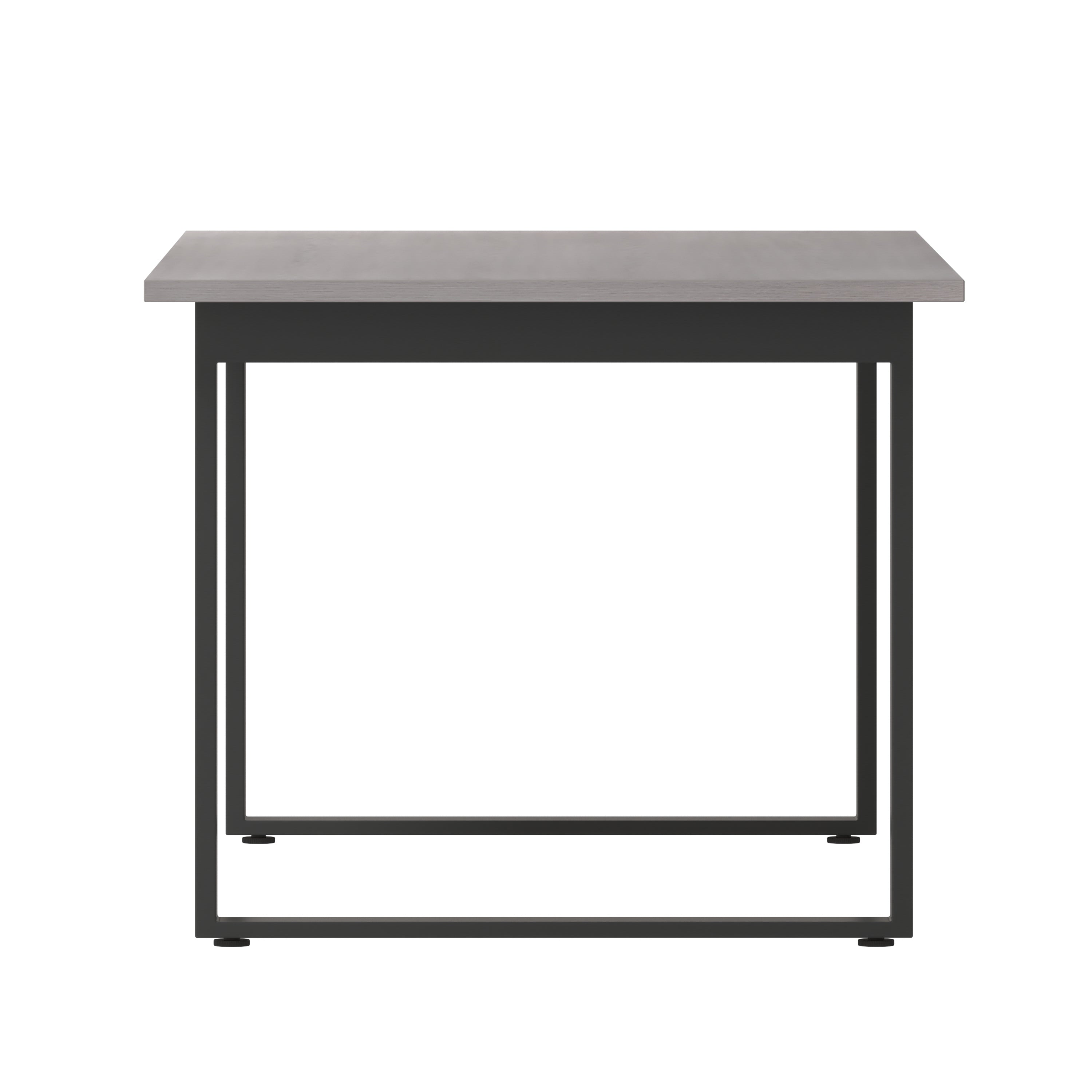 Redmond Commercial 72x36 Conference Table with 1" Thick Double Sided Laminate Table Top with PVC Edging and Heavy Duty U-Frame Steel Base, Gray Oak