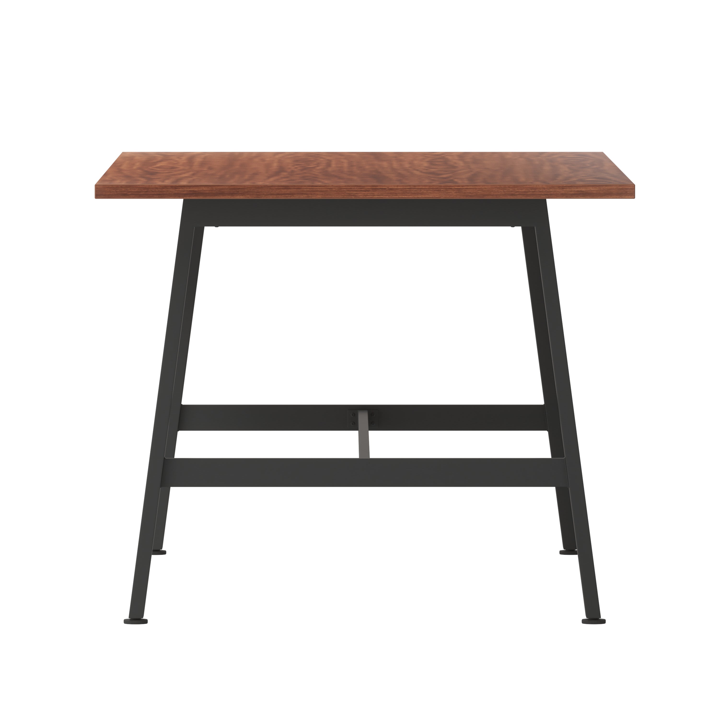Redmond Commercial 72x36 Conference Table with 1" Thick Double Sided Laminate Table Top with PVC Edging and Heavy Duty A-Frame Steel Base, Walnut