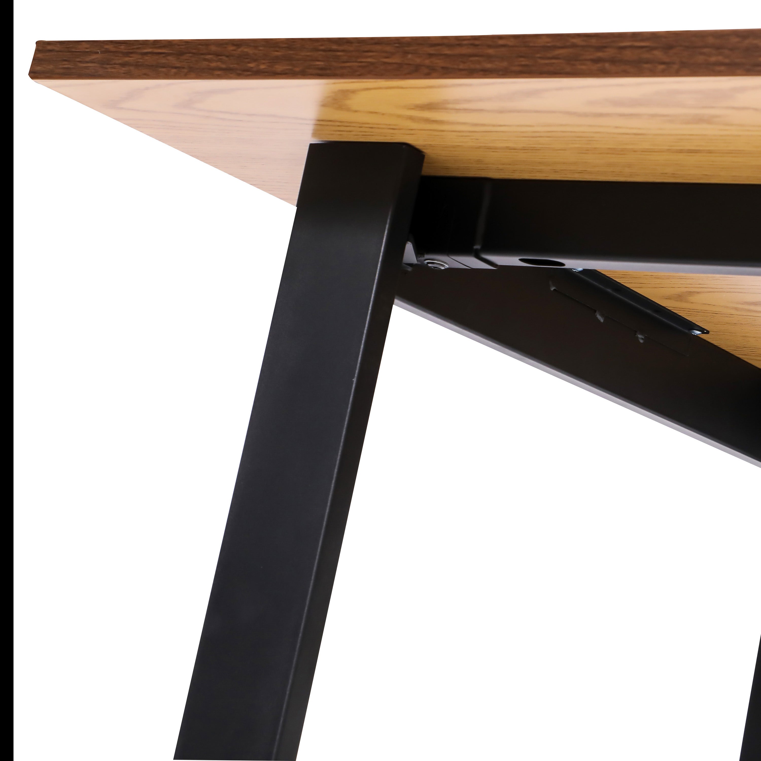 Redmond Commercial 72x36 Conference Table with 1" Thick Double Sided Laminate Table Top with PVC Edging and Heavy Duty U-Frame Steel Base, Walnut
