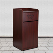 Sony Wood Tray Top Receptacle in Mahogany