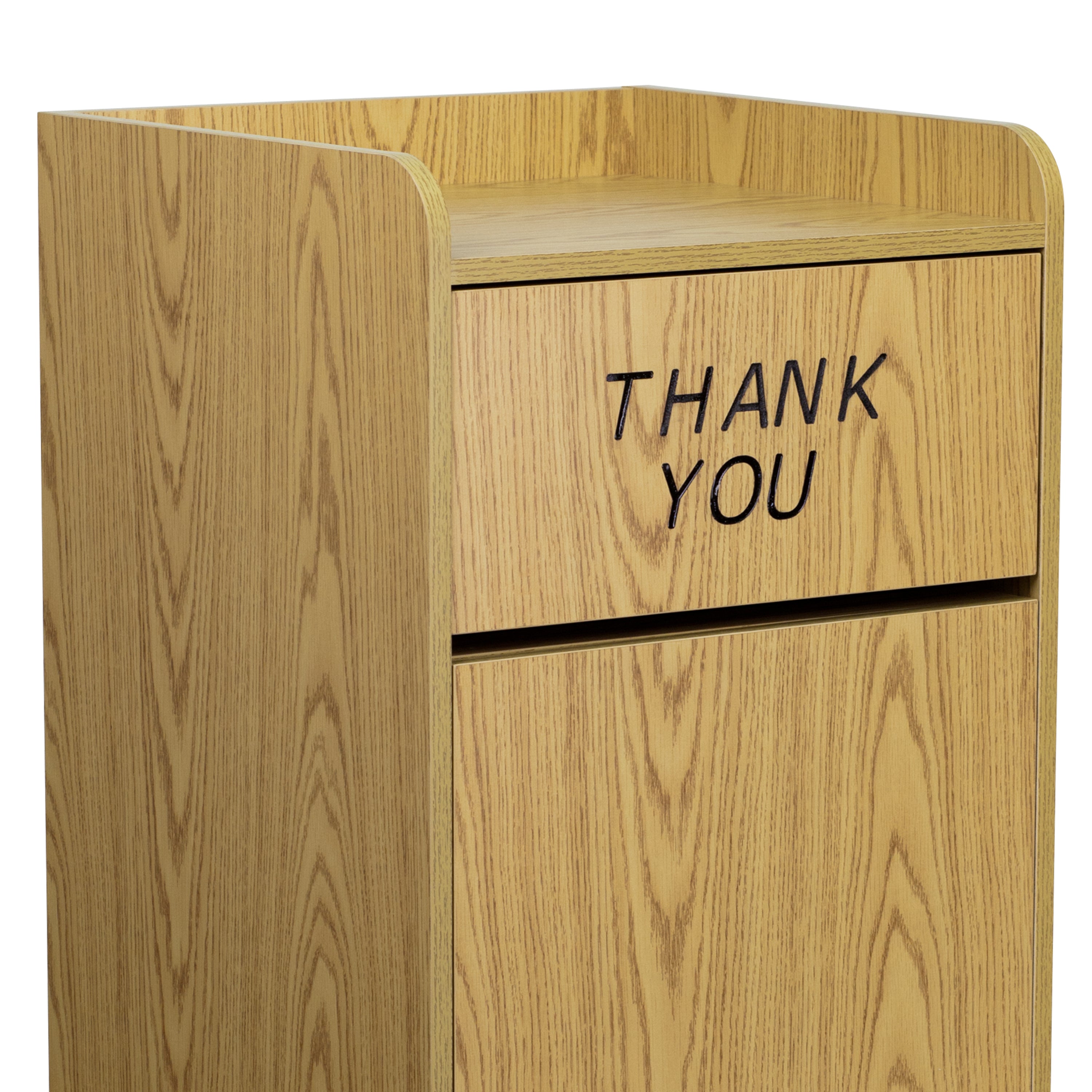 Sony Wood Tray Top Receptacle in Oak