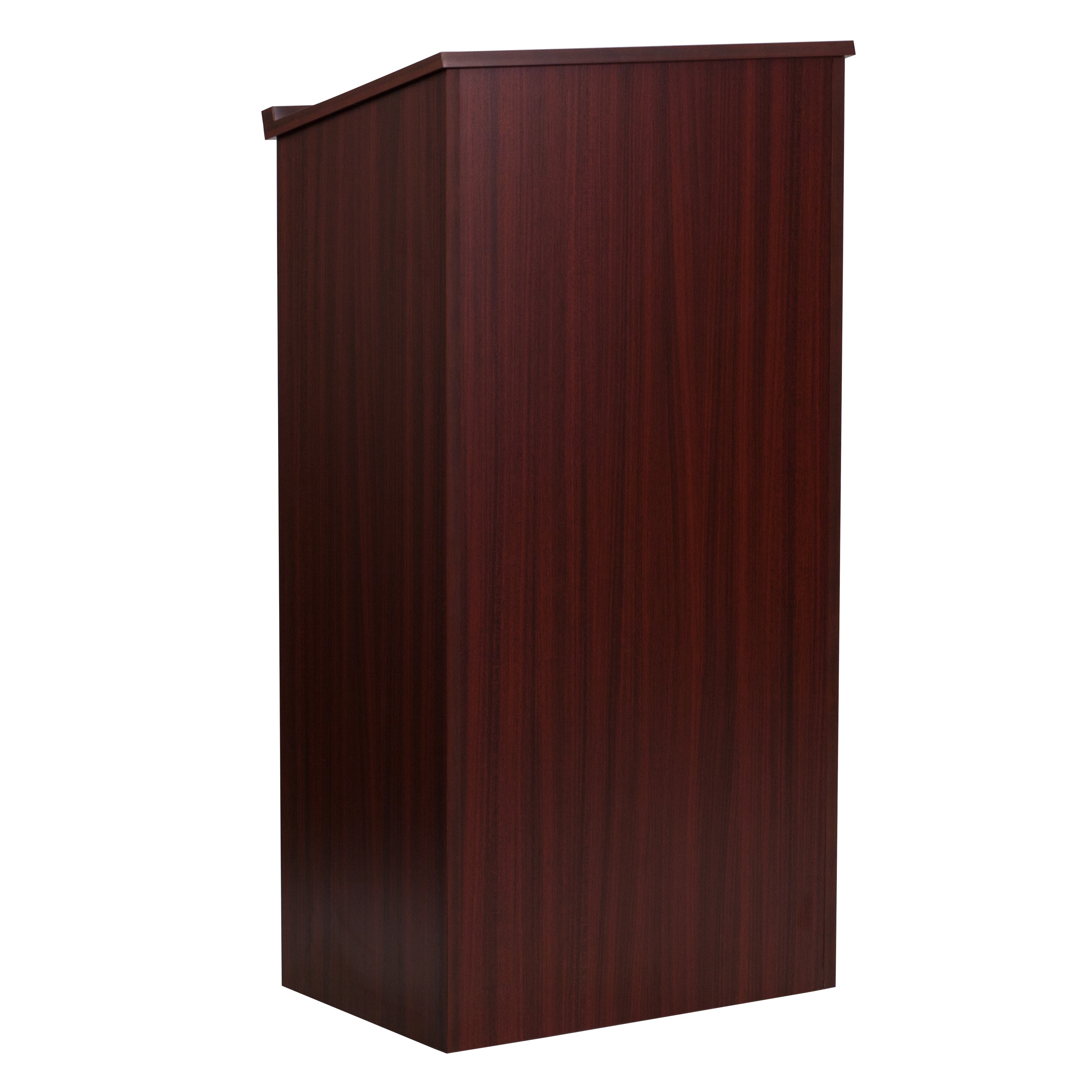 Mysta Stand-Up Wood Lectern in Mahogany