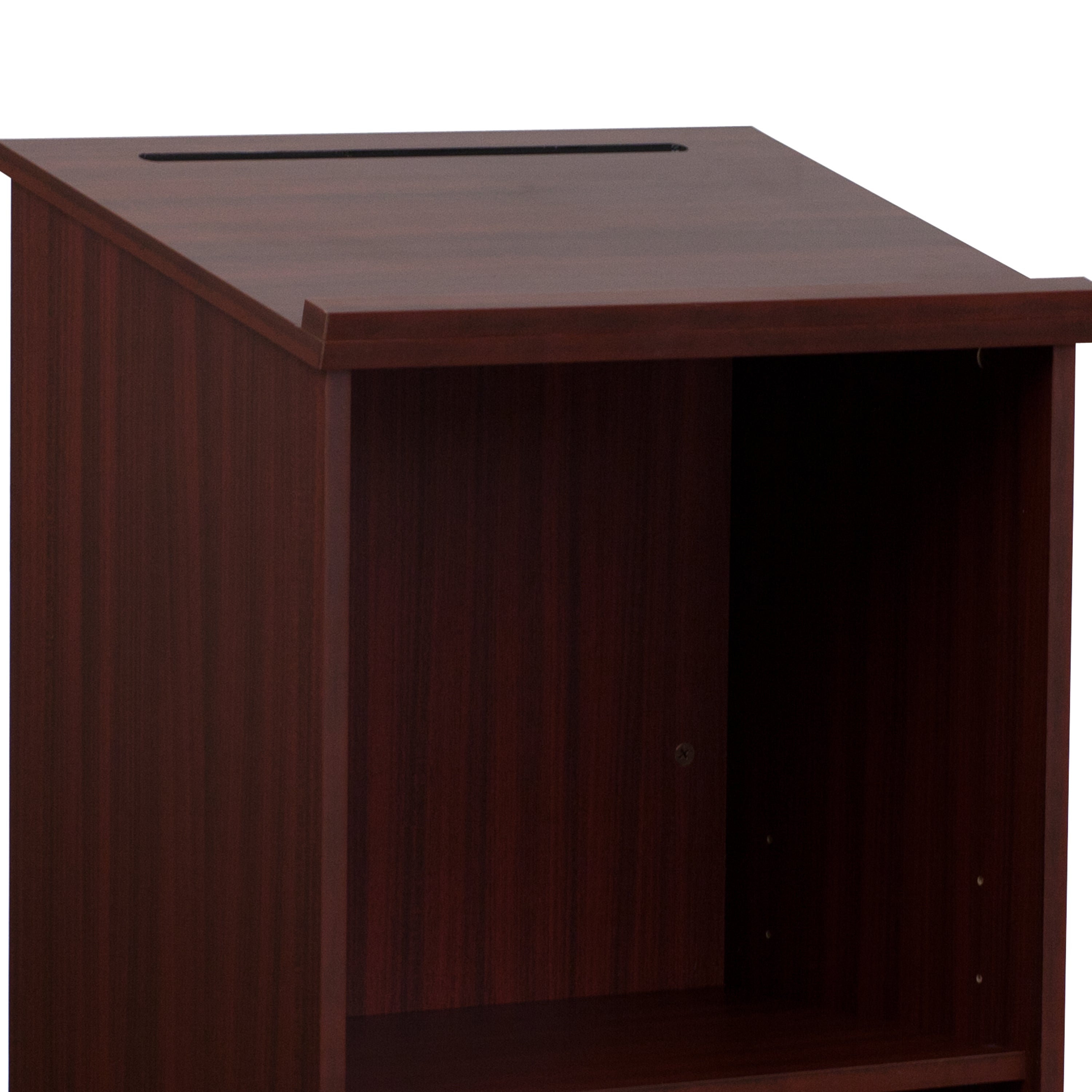 Mysta Stand-Up Wood Lectern in Mahogany
