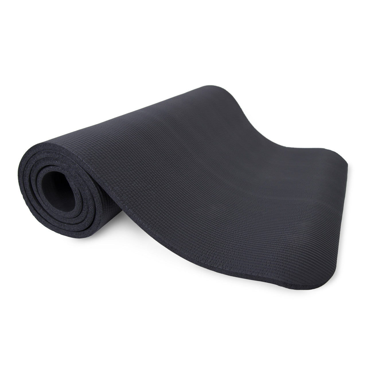 Exercise Mat with strap, High Density 68"x24"-BLACK