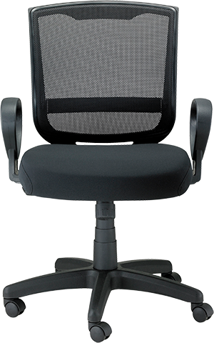 Office Chair With Maze Loop Arms - Black Fabric