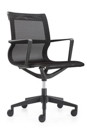 Kinetic Black Frame Designer Spider Mesh Colors - Black Fabric