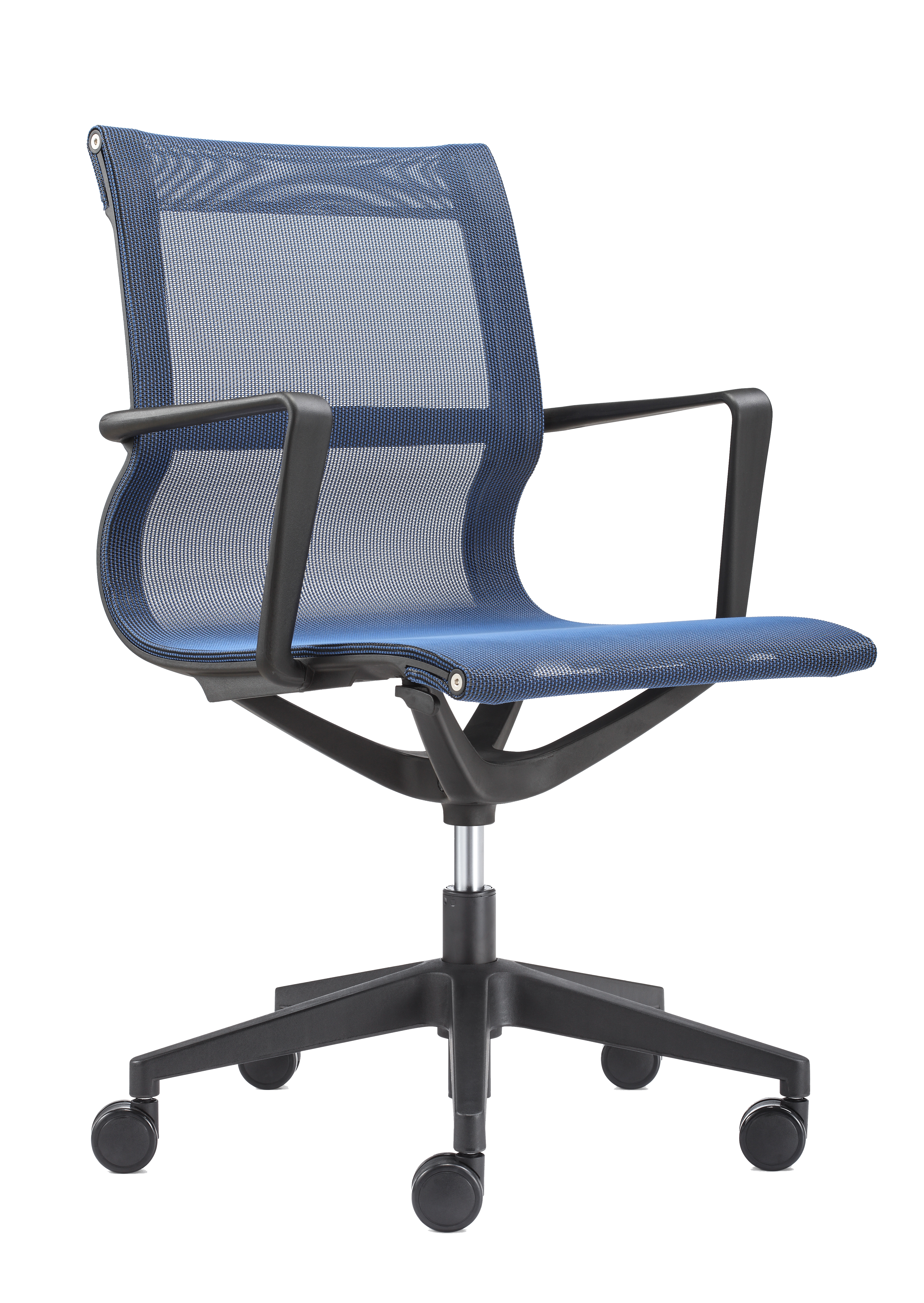 Kinetic Black Frame Designer Spider Mesh Colors - Blue Fabric
