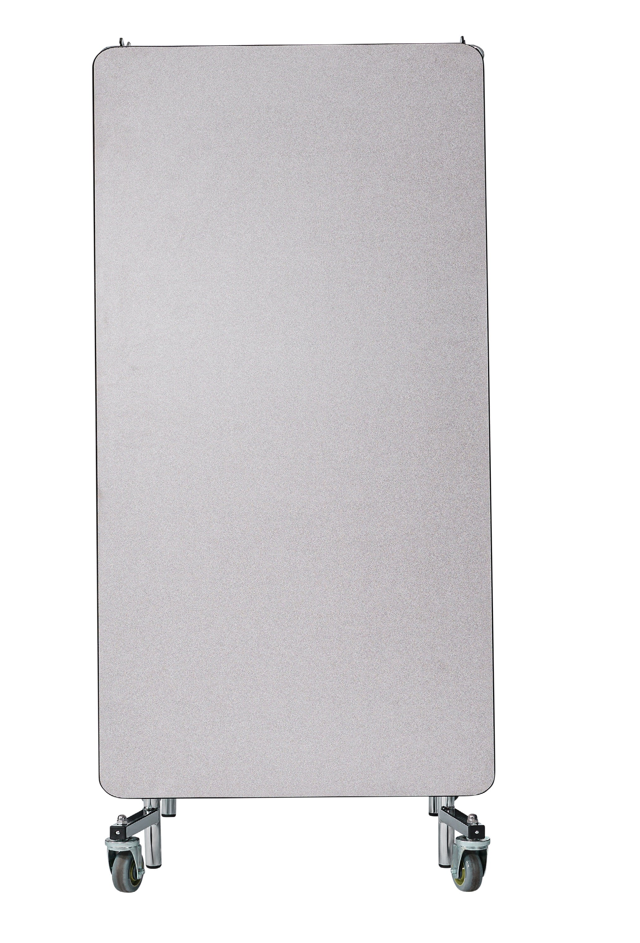 NPS® Mobile Cafeteria Table, 8' Rectangle, Plywood Core, Edge Type: ProtectEdge, Frame Type: Chrome (Specify Laminate Color and Height)
