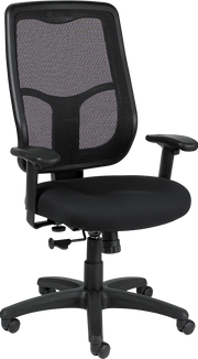 Apollo High/Back Synchro Chair With Ratchet Back - Dove Black