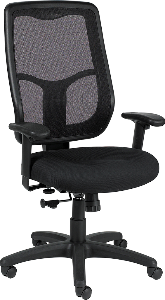 Apollo High/Back Synchro Chair With Ratchet Back - Dove Black