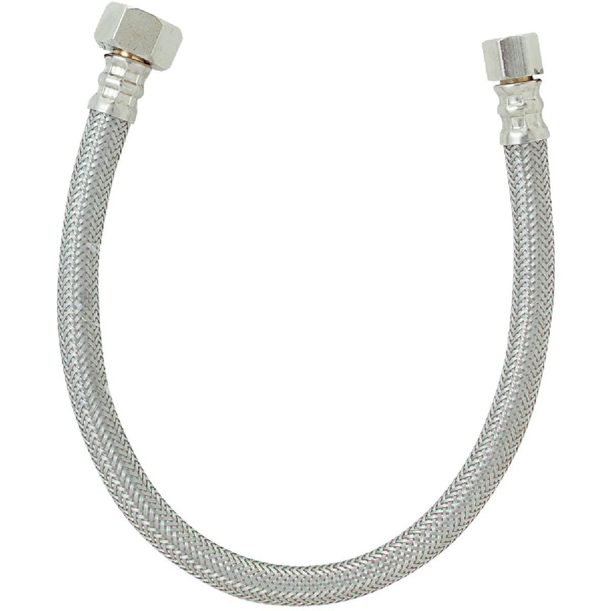 3/8 In. C X 1/2 In. F X 16 In. L Stainless Steel Faucet Connector