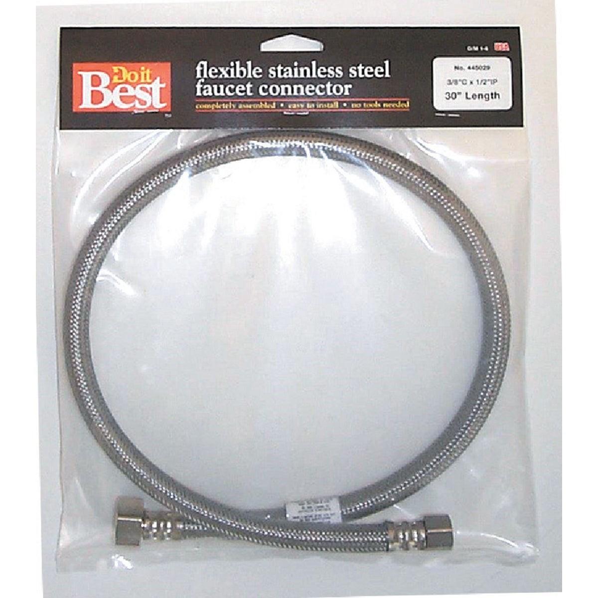 3/8 In. C X 1/2 In. F X 30 In. L Stainless Steel Faucet Connector
