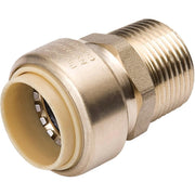 ProLine 1 In. x 1 In. MPT Brass Push Fit Adapter