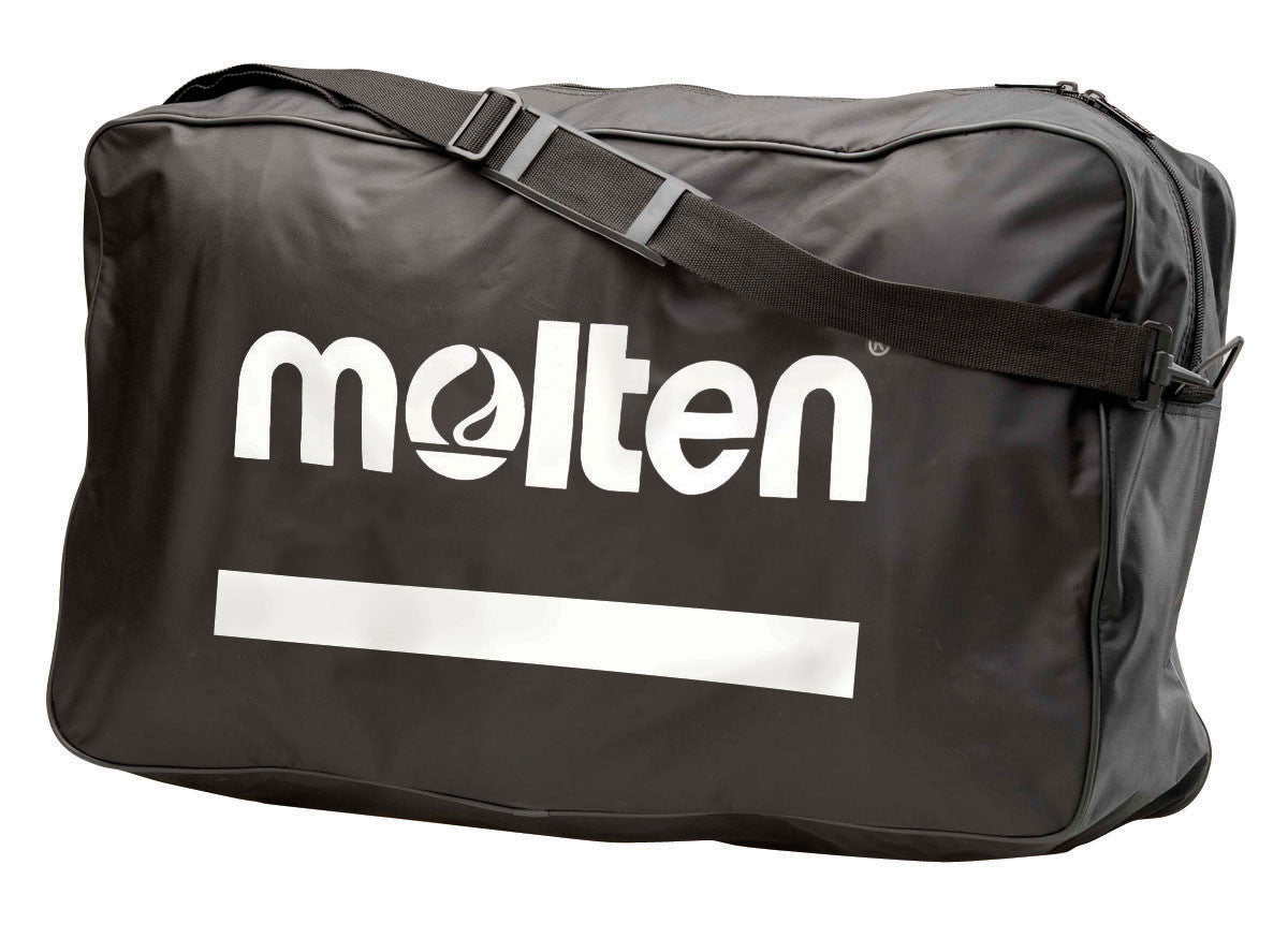 Bags Sports Equipment 6-Ball Volleyball Bag, Black With White Logo. 25" X 16 1/2" X 5 1/4"