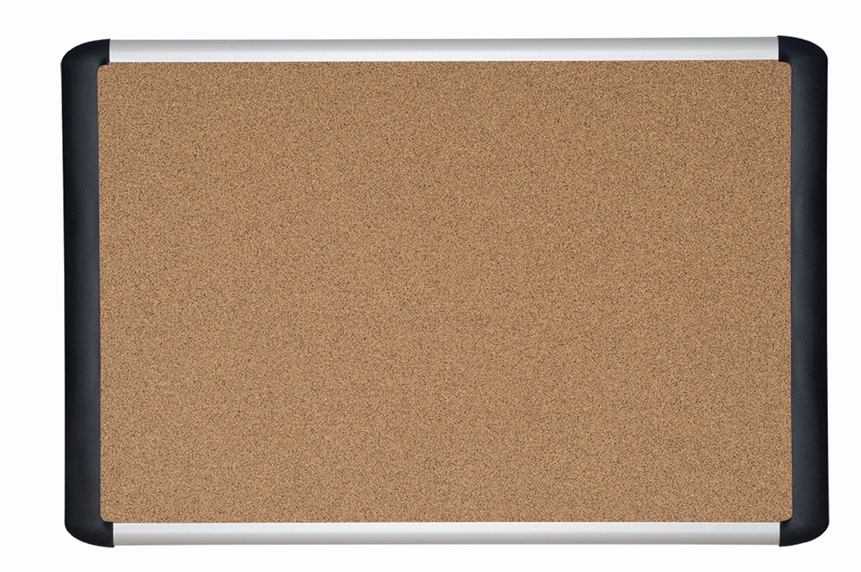 MasterVision Tech Cork Board 4"x6", Aluminum Frame