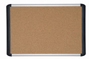 MasterVision Tech Cork Board 2"x3", Aluminum Frame