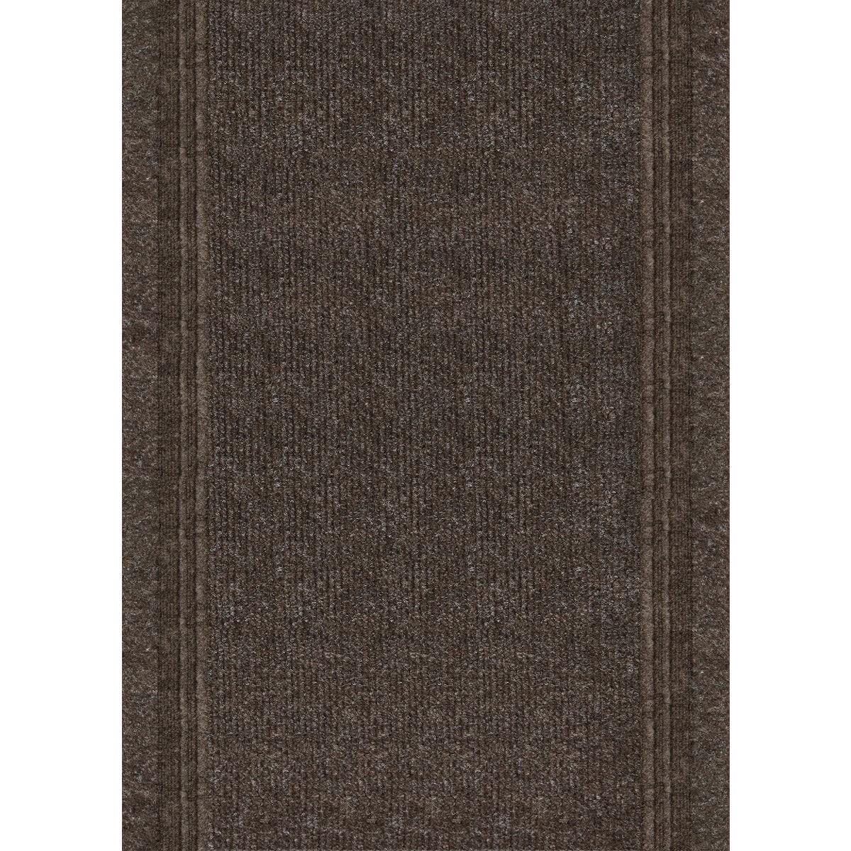 Multy Home Tracker 26 In. x 60 Ft. Brown Carpet Runner, Indoor/Outdoor