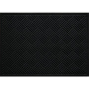 Multy Home Contours 3 Ft. x 4 Ft. Black Carpet Utility Floor Mat, Indoor/Outdoor