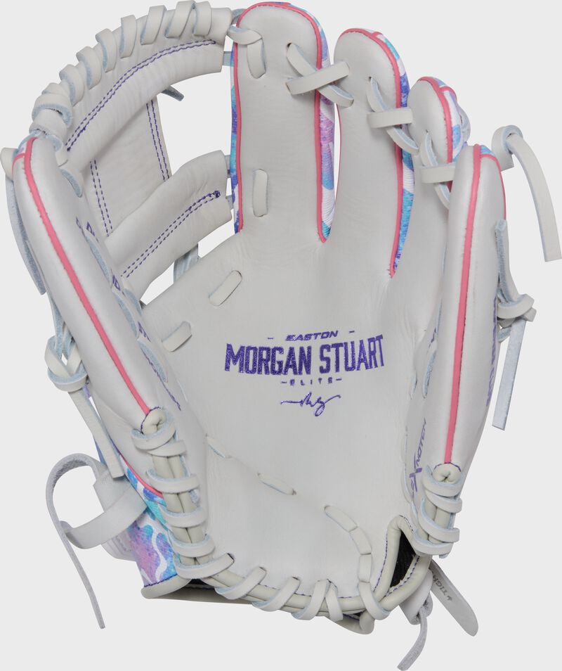 Easton Elite Series Morgan Stuart 11.5-Inch Softball Glove - Left Hand Thrower - White/Tie Dye