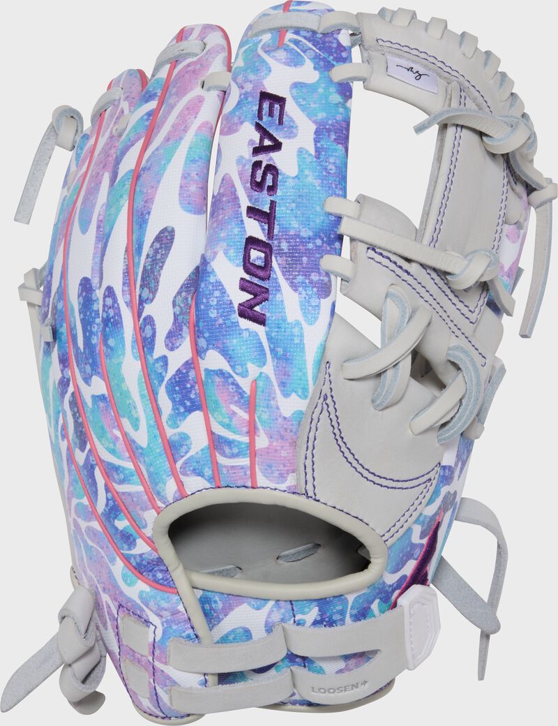 Easton Elite Series Morgan Stuart 11.5-Inch Softball Glove - Left Hand Thrower - White/Tie Dye